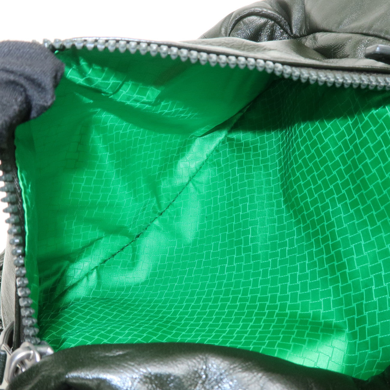 BOTTEGA VENETA Lamb Skin Nylon Medium Archetype Backpack Khaki