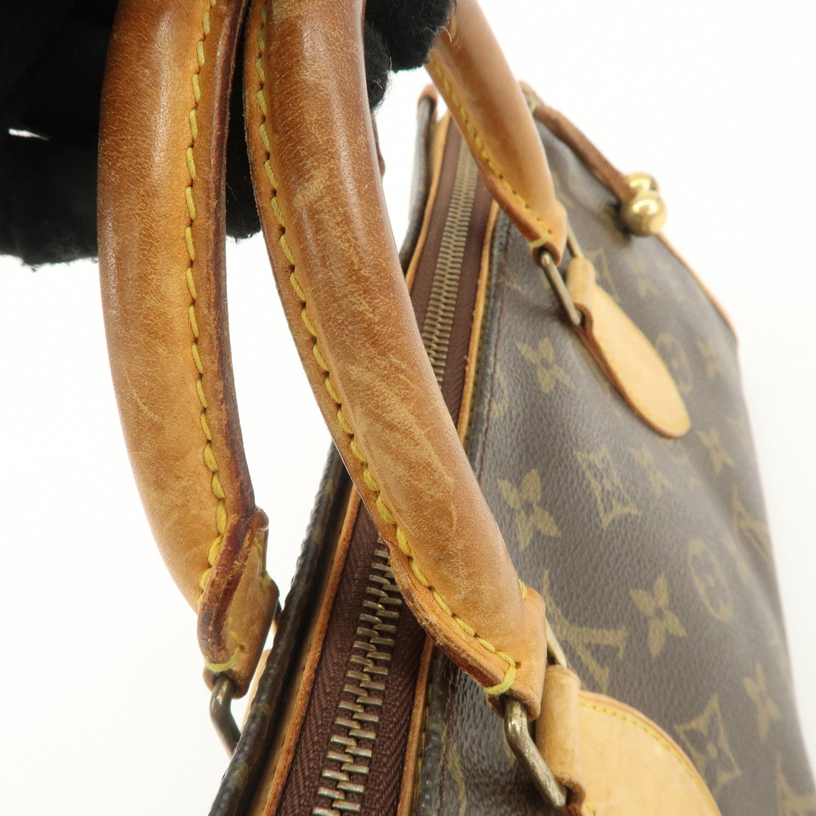 Louis Vuitton Monogram Popincourt Hand Bag Brown M40009 Used