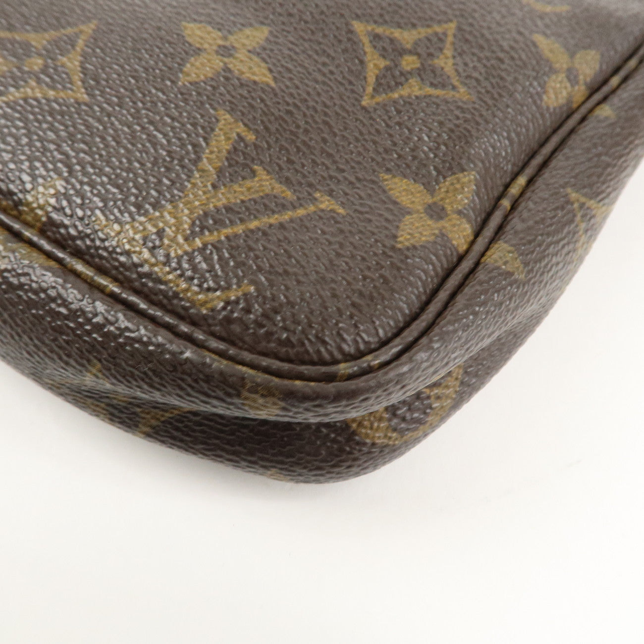 Louis Vuitton Monogram Pochette Accessoires Hand Bag Brown M51980 Used
