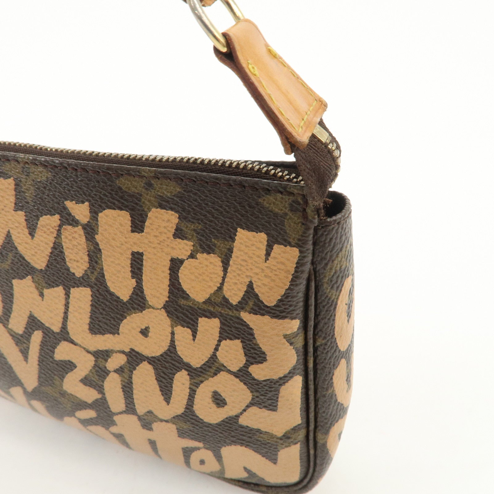 Louis Vuitton Monogram Graffiti Pochette Accessoires Peach M92193