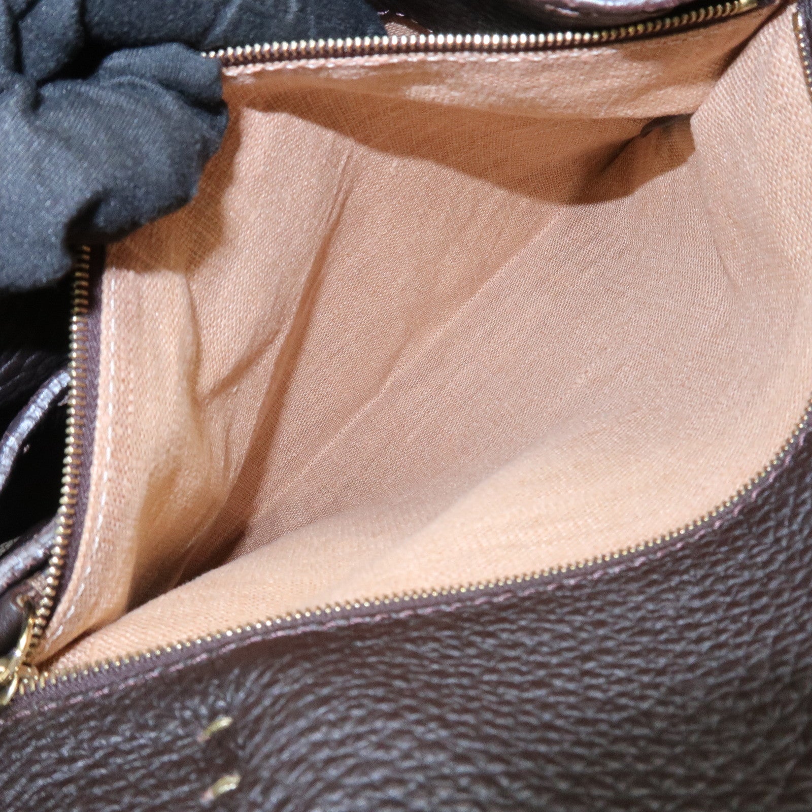 FENDI Selleria Leather Tote Bag Shoulder Bag Dark Brown 8BH126