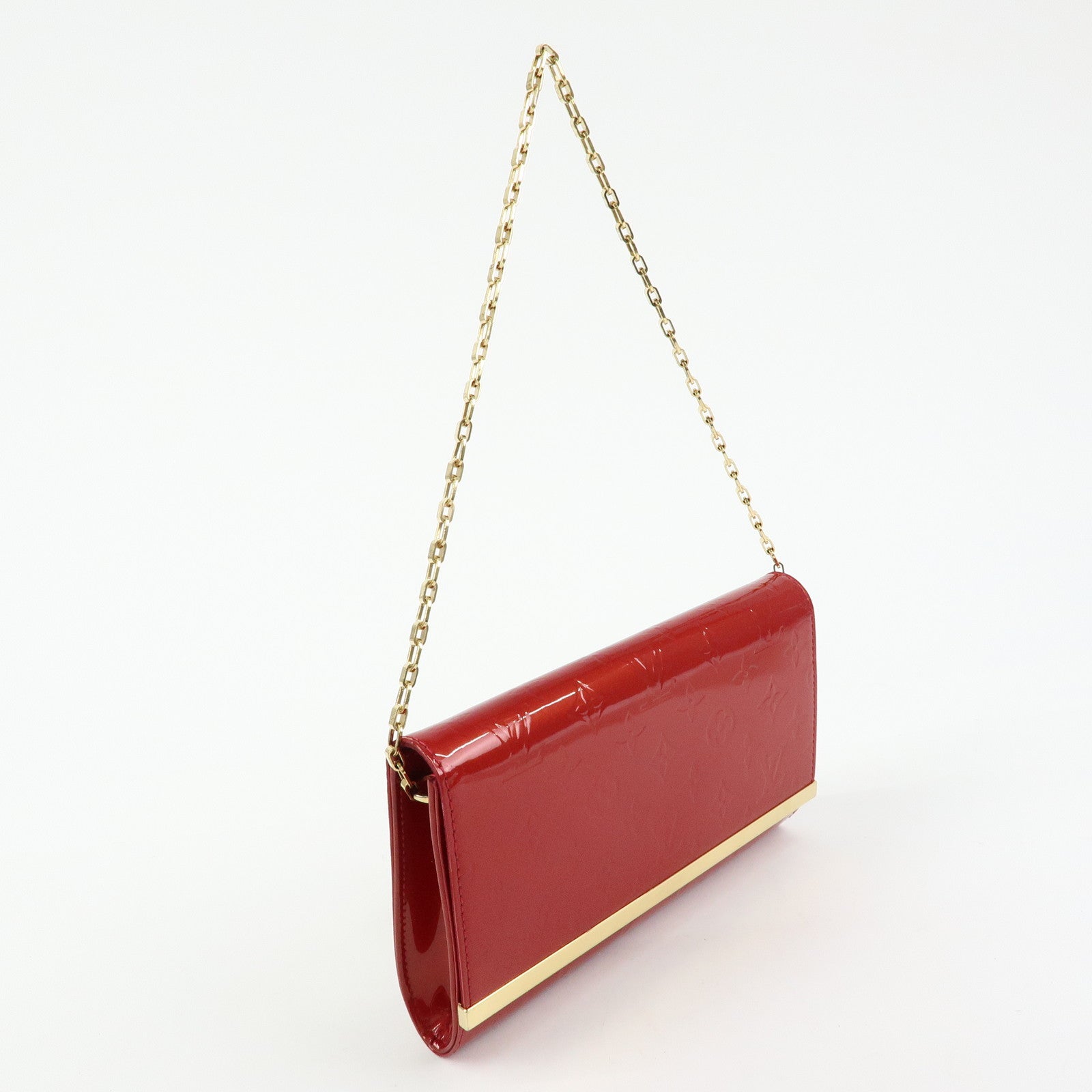 Louis Vuitton Monogram Vernis Leather Clutch Ana 3Way Bag M90095