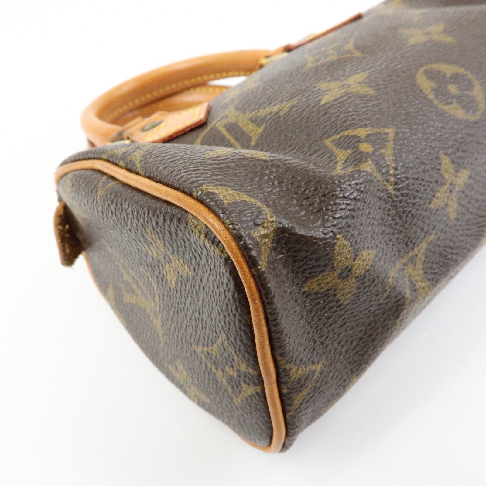 Louis Vuitton Monogram Mini Speedy Hand Shoulder Bag Brown M41534