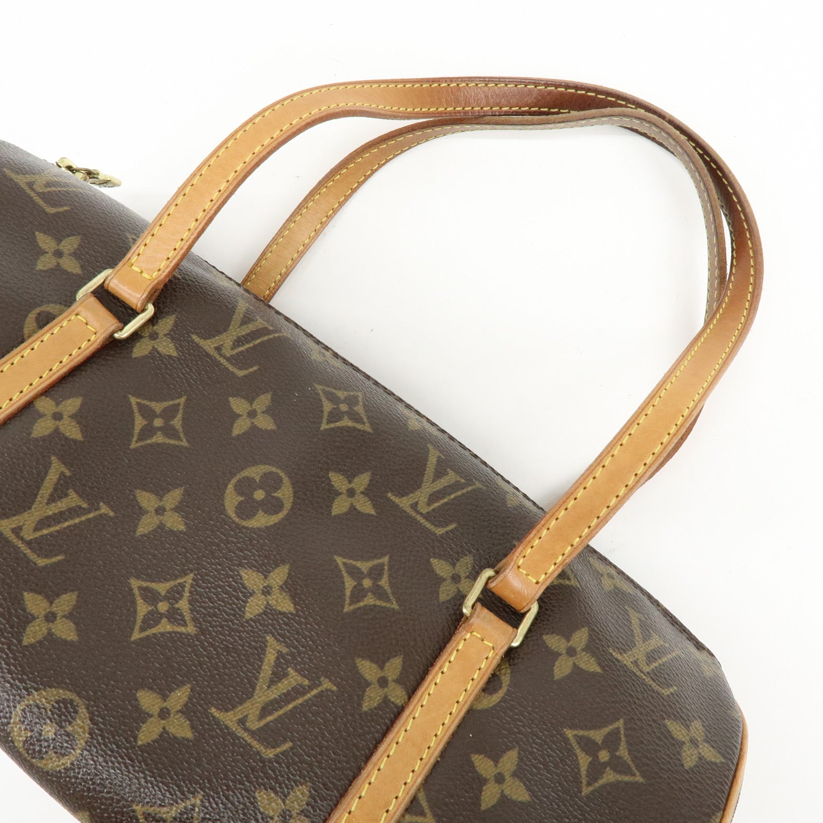 Louis Vuitton Monogram Papillon 30 Hand Bag Brown M51385
