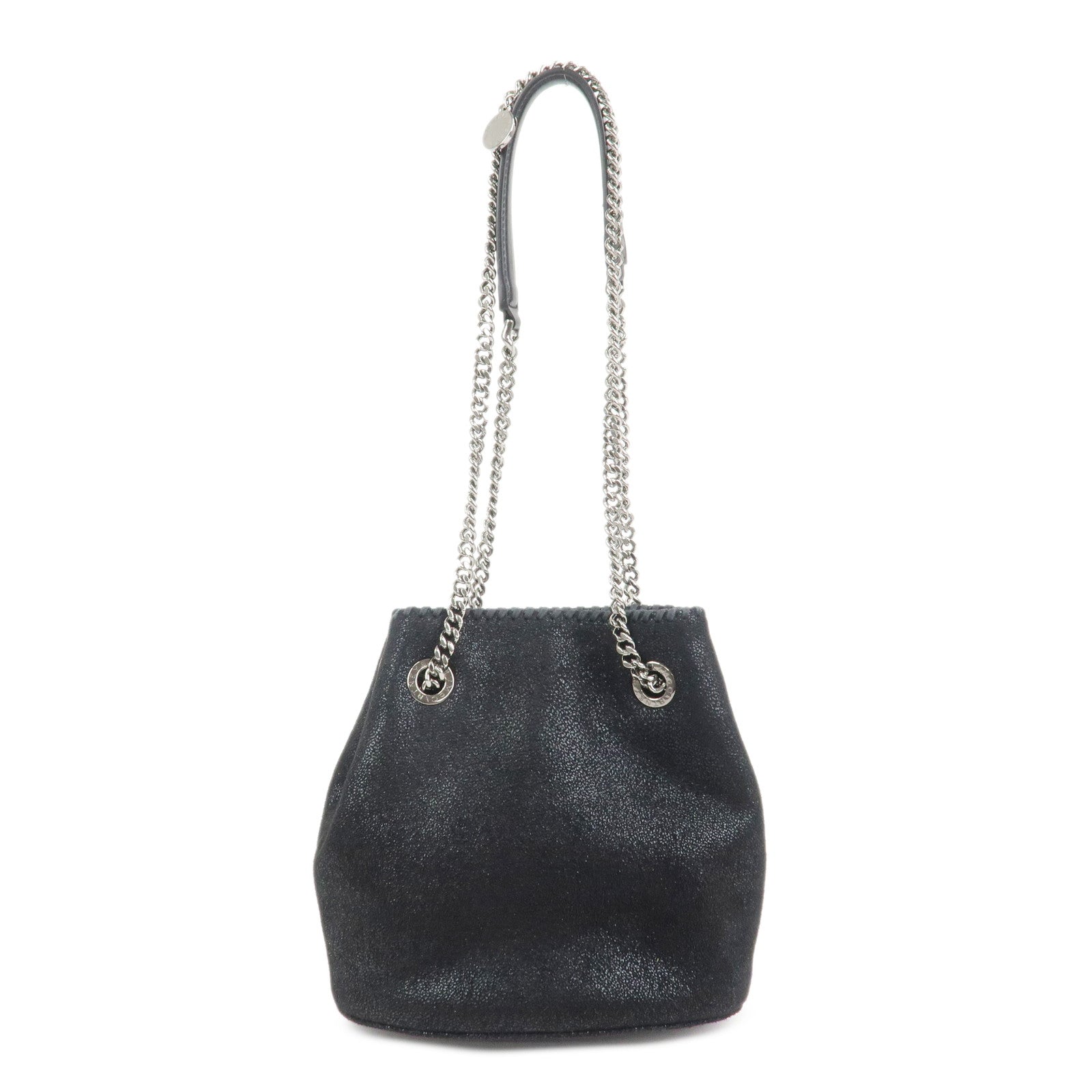 STELLA MCCARTNEY Falabella Polyester Leather Shoulder Bag Black