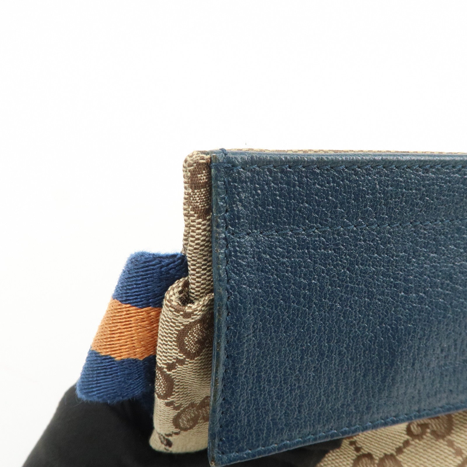 GUCCI Sherry GG Canvas Leather Waist Bag Crossbody Bag Brown 28566