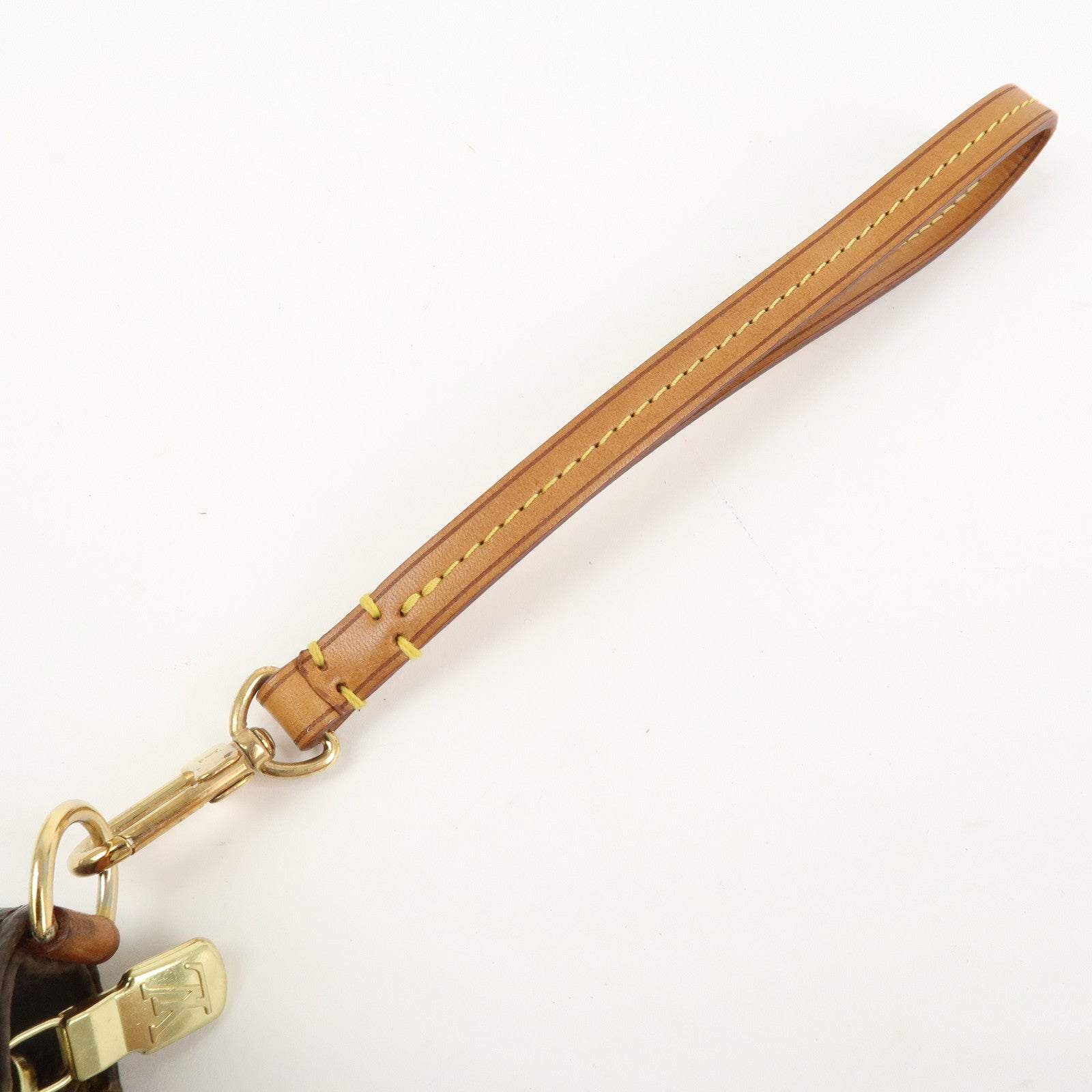 Louis Vuitton Monogram Partition Pouch Wristlet Bag Brown M51901
