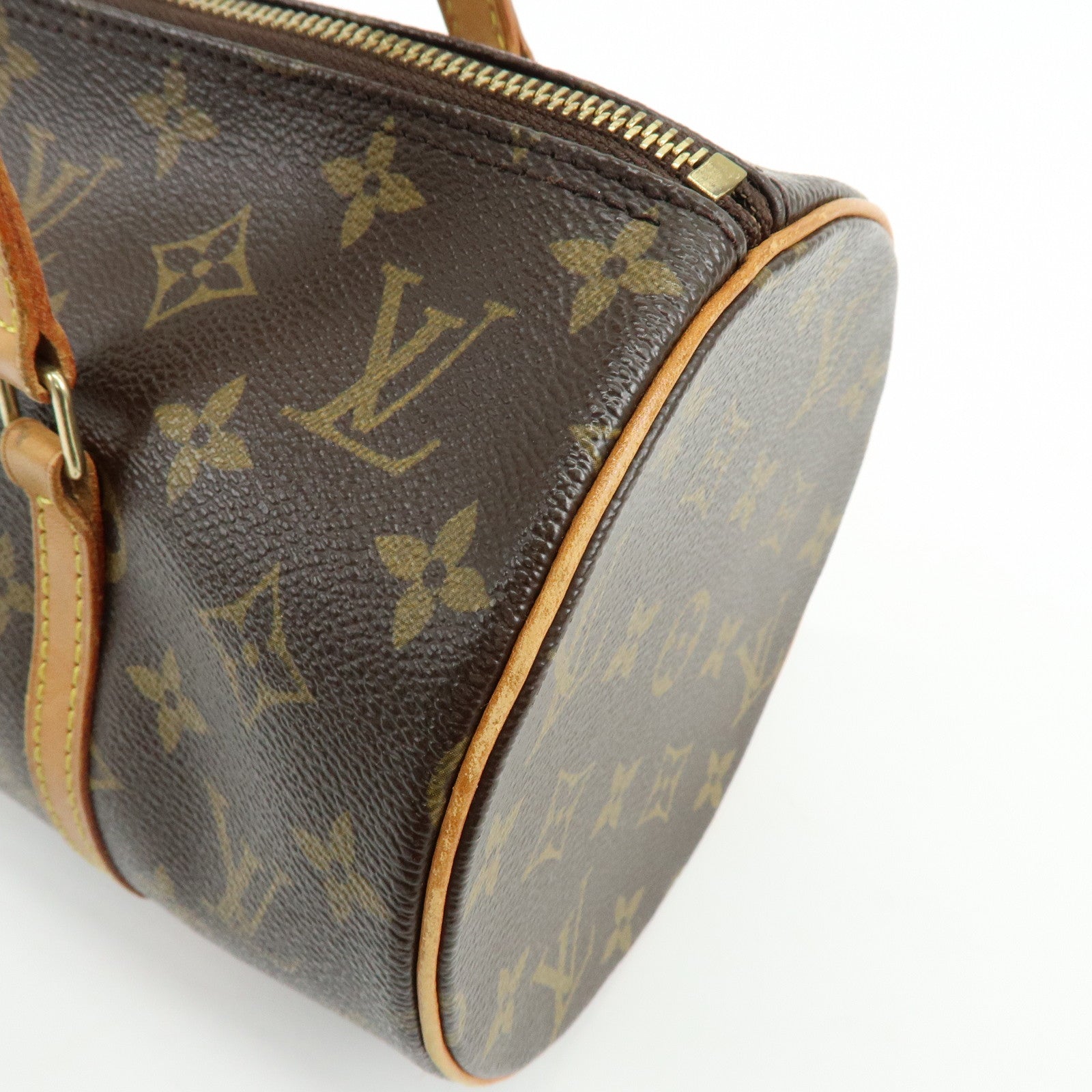 Louis Vuitton Monogram Papillon 30 Hand Bag Brown M51385