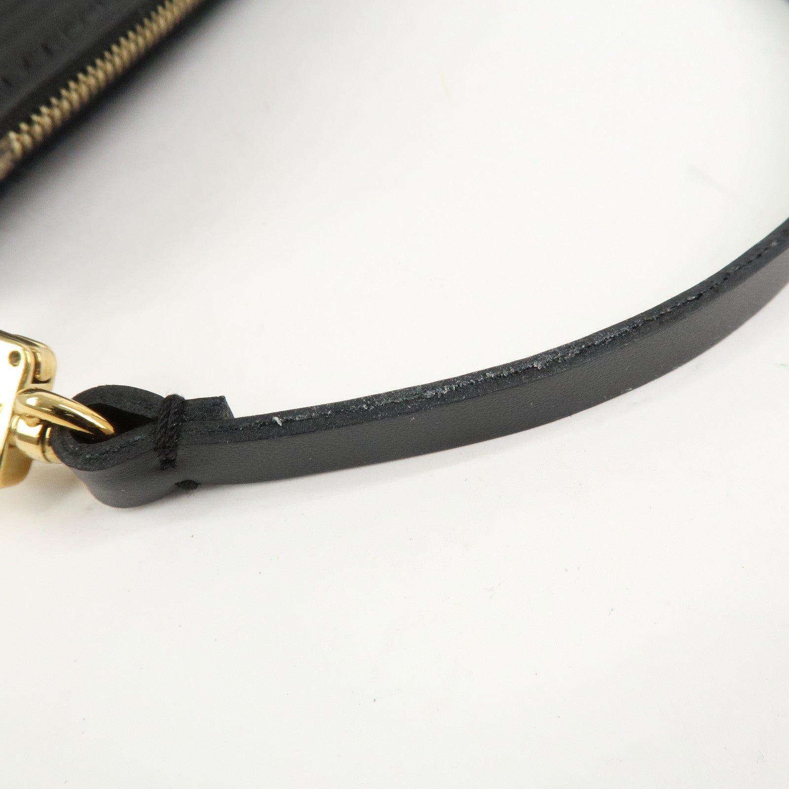 Louis Vuitton Epi Leather Mini Pouch For Soufflot Hand Bag Noir