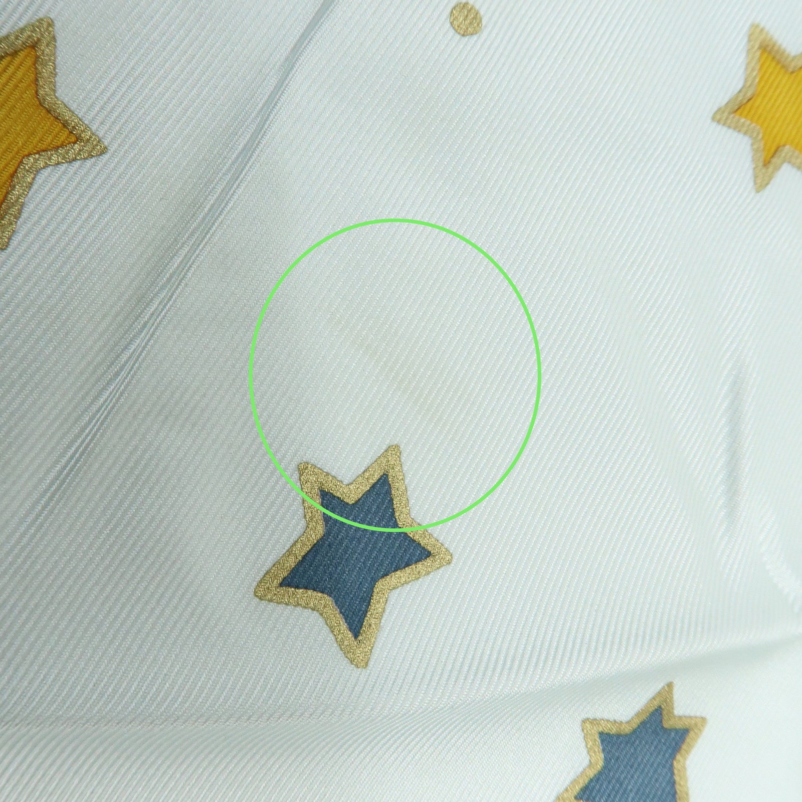 Christian Dior Silk 100% Scarf Celestial Star Motif Light Blue