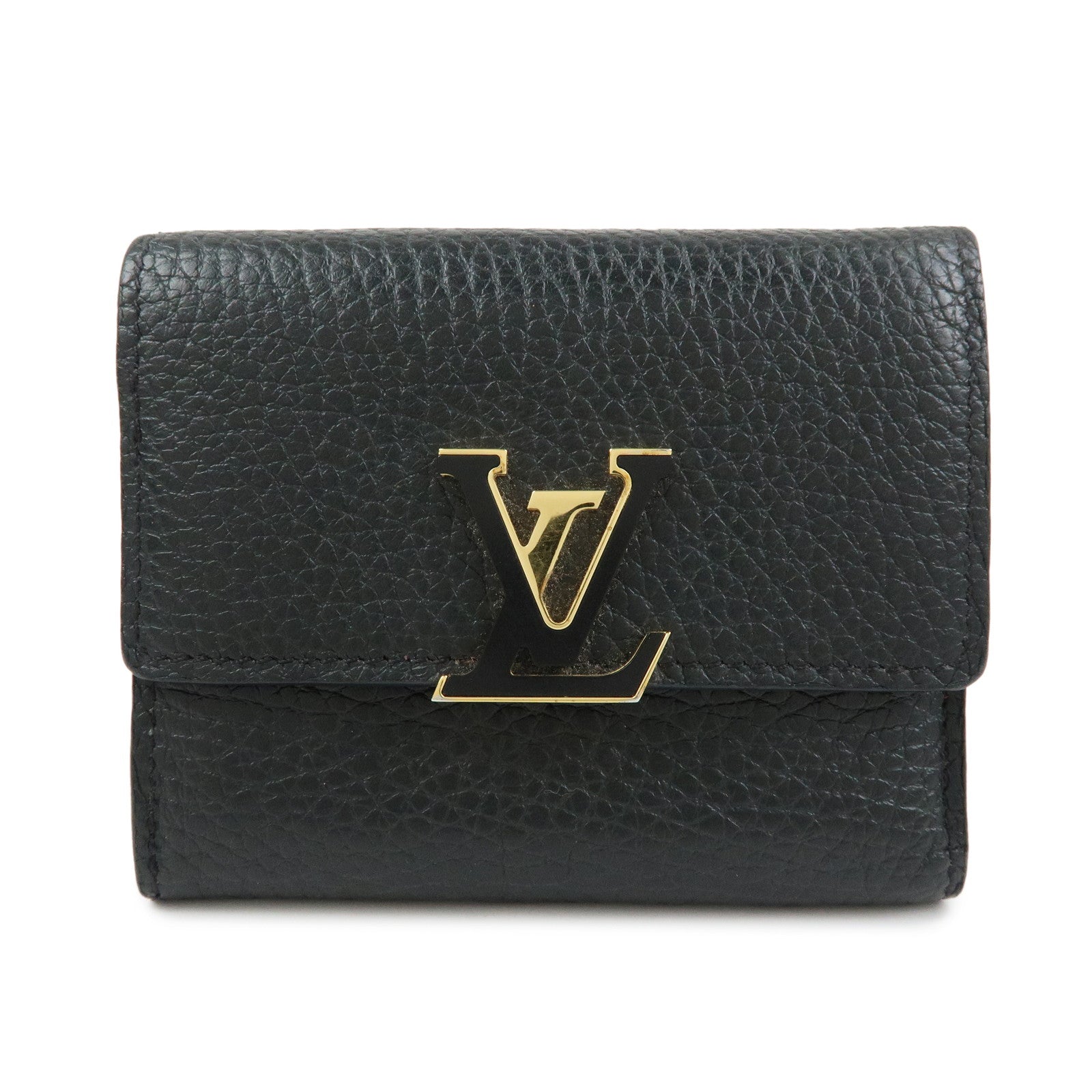 Louis Vuitton Portefoille Capucines XS Compact Wallet Black M68587