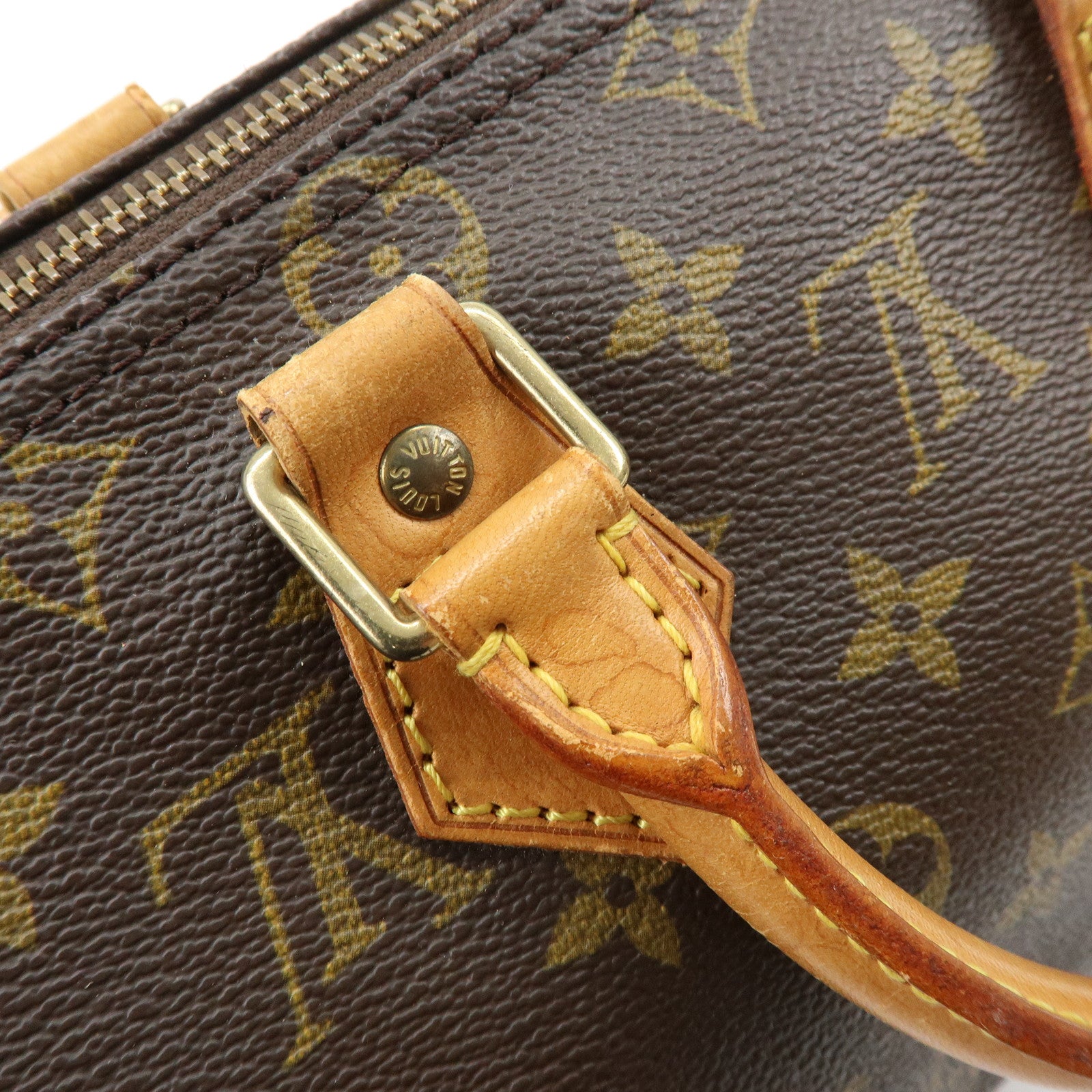 Louis Vuitton Monogram Speedy 25 Boston Bag Hand Bag Brown M41528