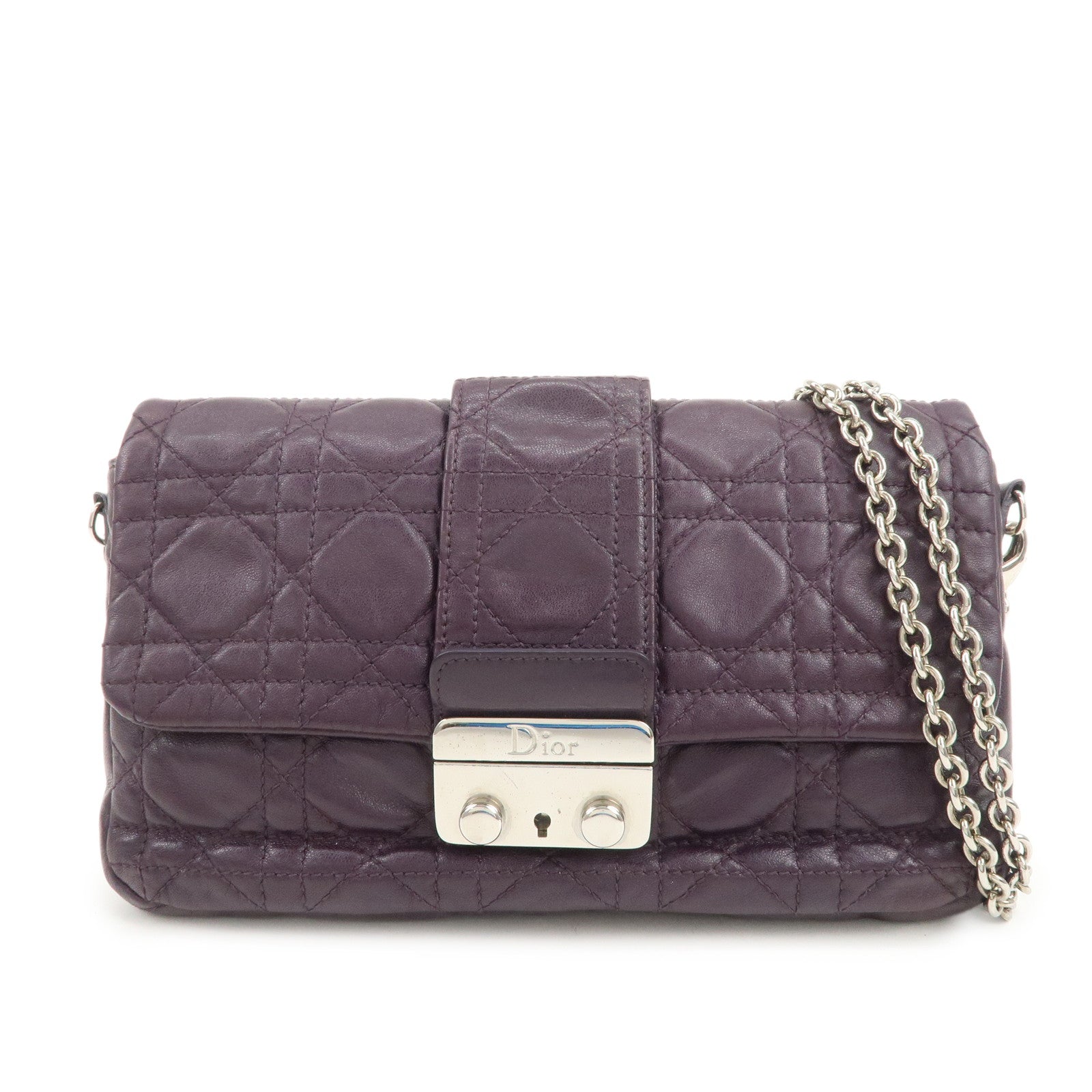 Christian Dior Cannage Shoulder Bag Crossbody Bag 007-LU-0130