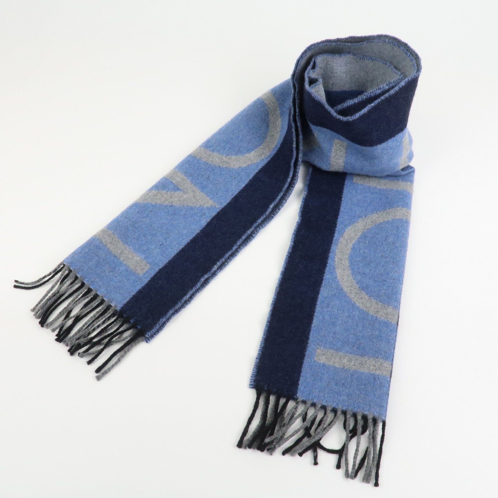 Louis Vuitton LV Horizon Wool Cashmere Scarf Blue M70921