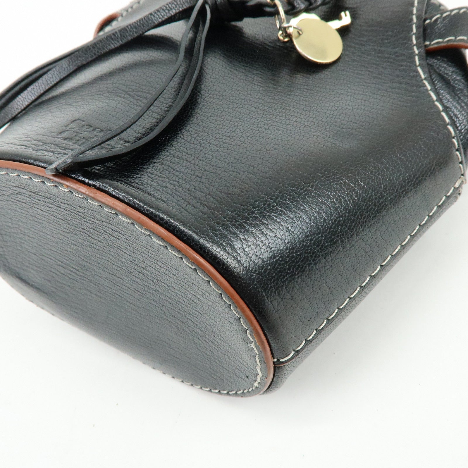 Chloe See by Chloe Leather Shoulder Crossbody Bag Black