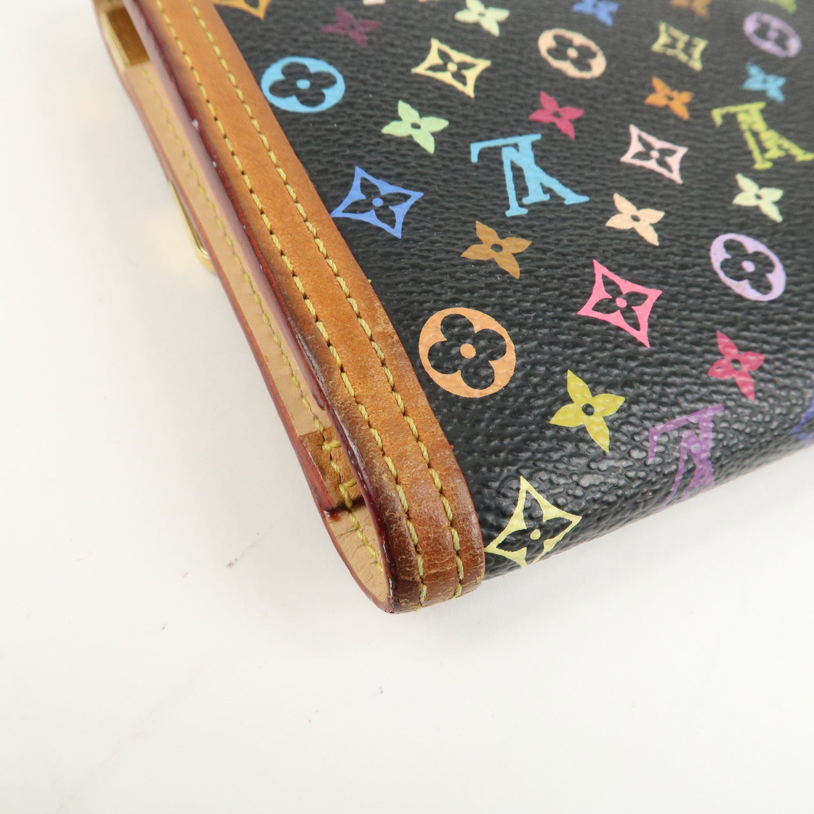 Louis Vuitton Monogram Multicolor Porte Trezor International M92658 Used