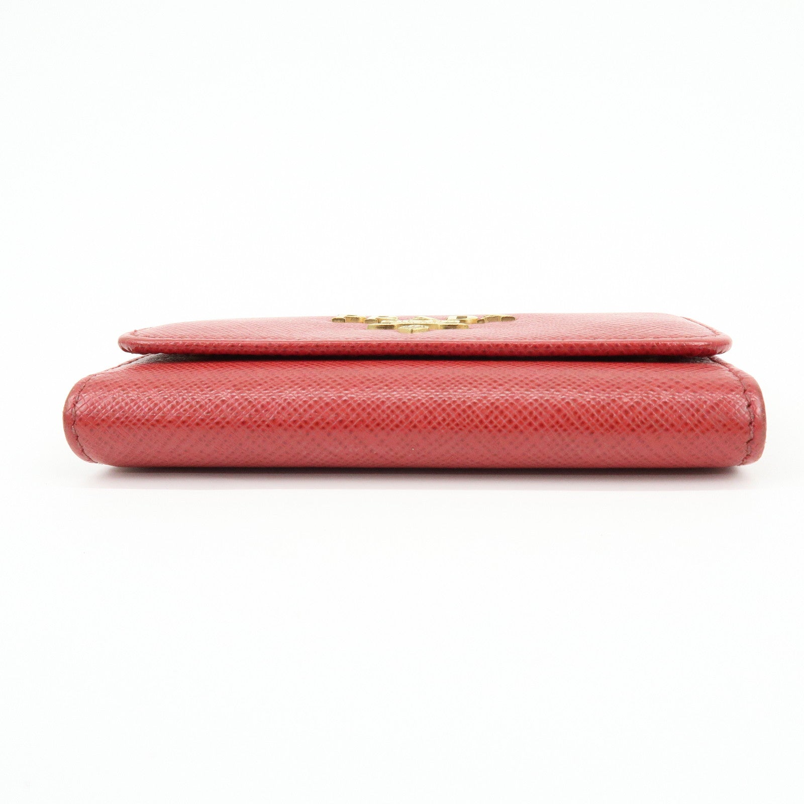 PRADA Set of 2 Saffiano Leather Key Case Red 1PG004/1PG222