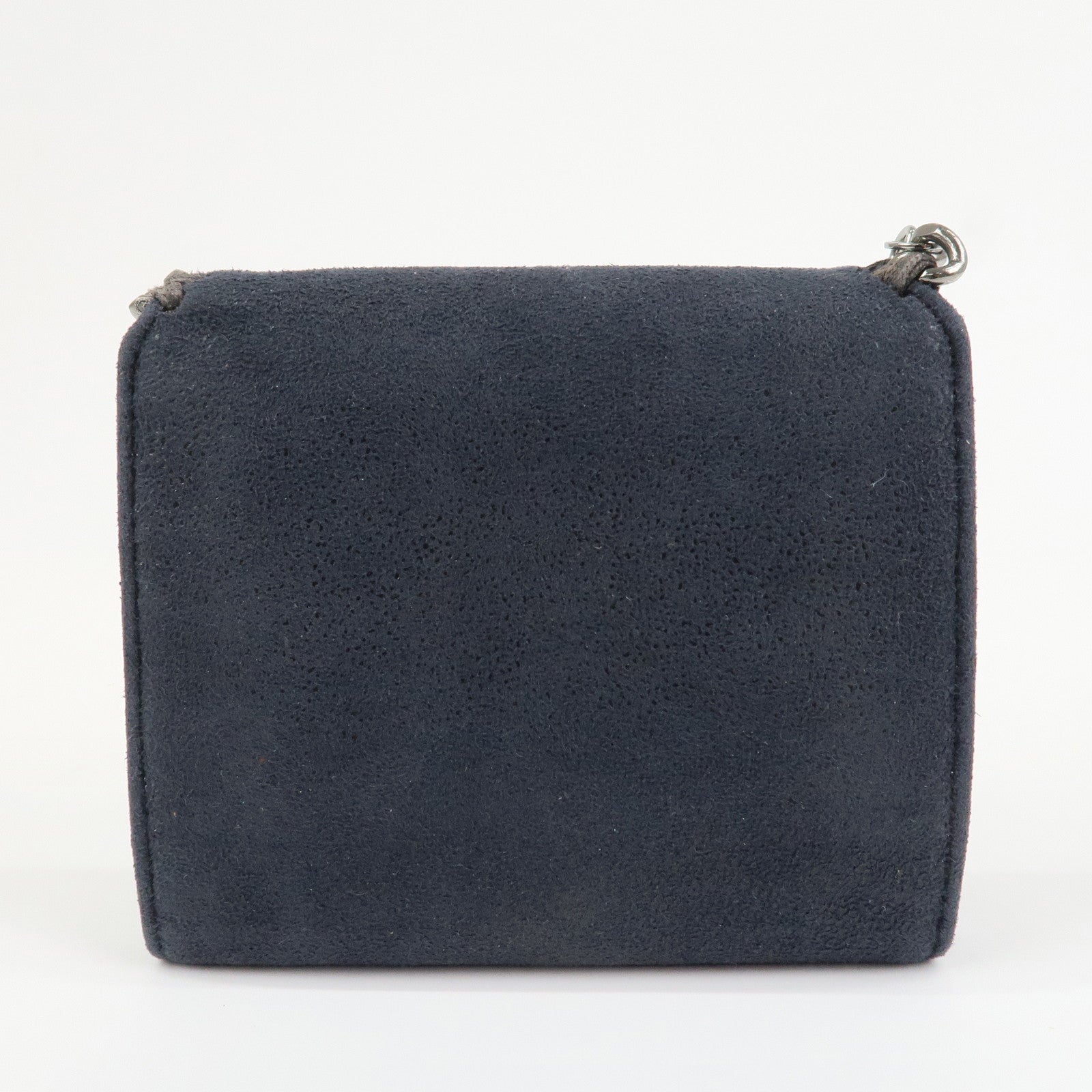 STELLA MCCARTNEY Falabella Polyester Small Flap Wallet Navy