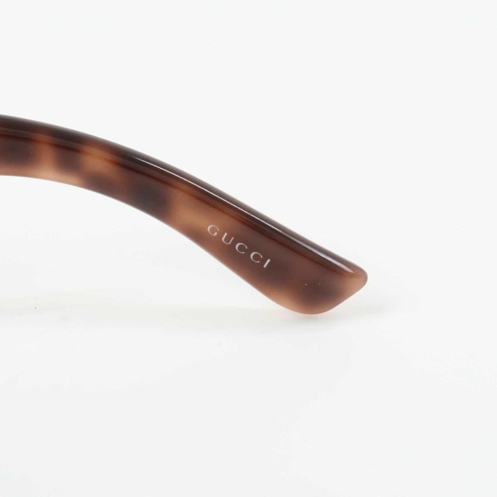 GUCCI Crest Plastic Sunglasses Heart Brown GG3067