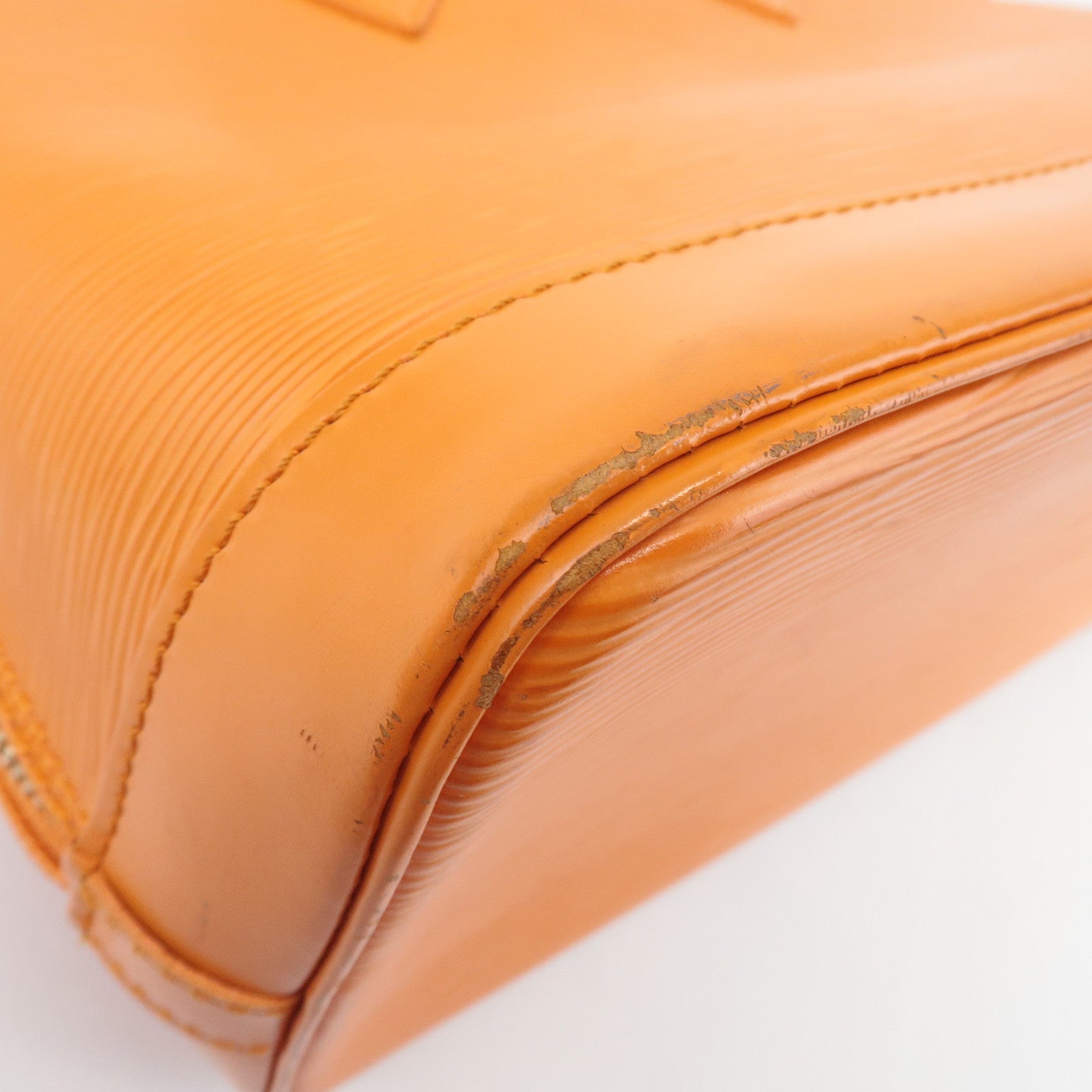 Louis Vuitton Epi Alma PM Hand Bag Pimont Orange M40623 Used