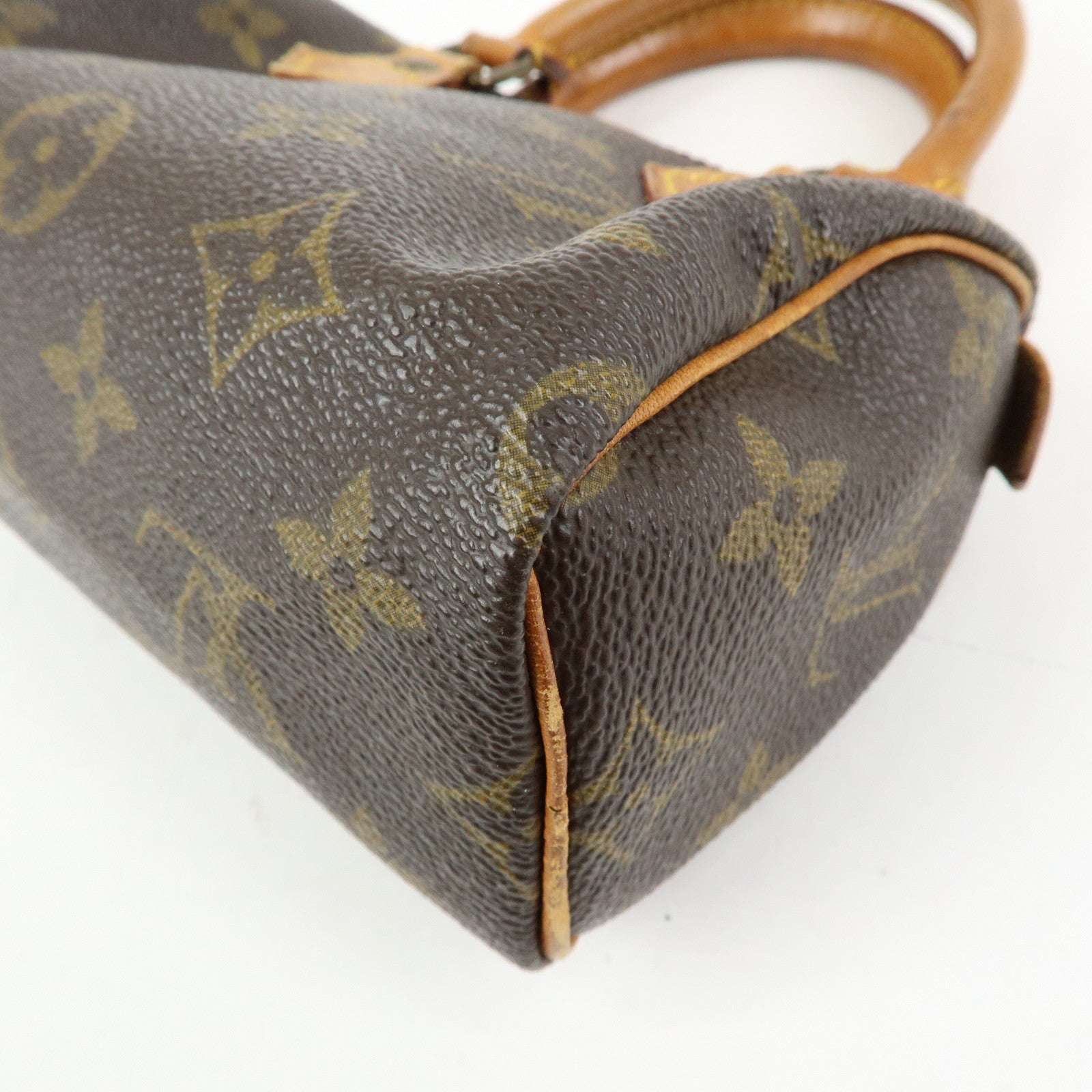 Louis Vuitton Monogram Mini Speedy Hand Bag Brown M41534