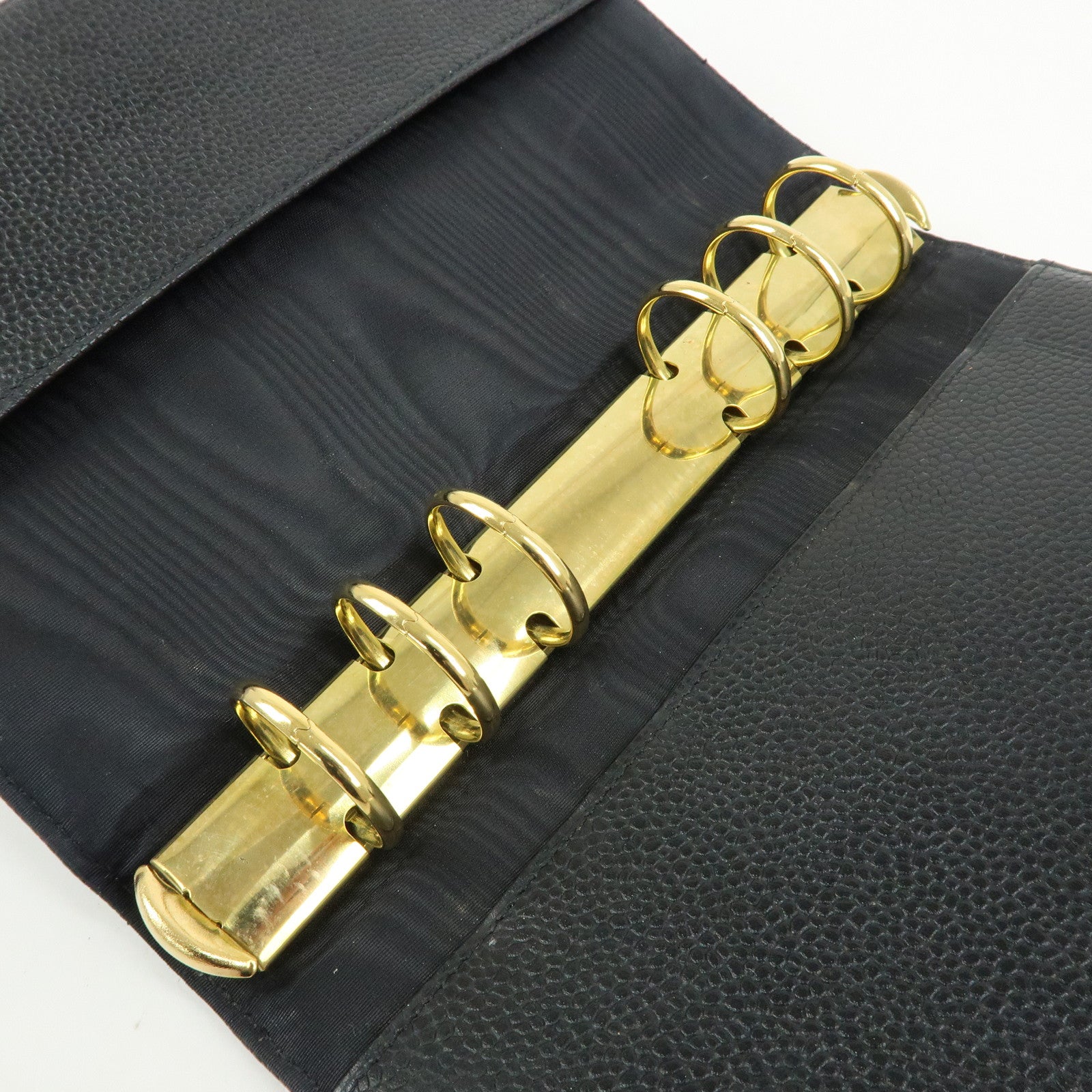 CHANEL COCO Mark Caviarskin Agenda Cover Planner Cover Black