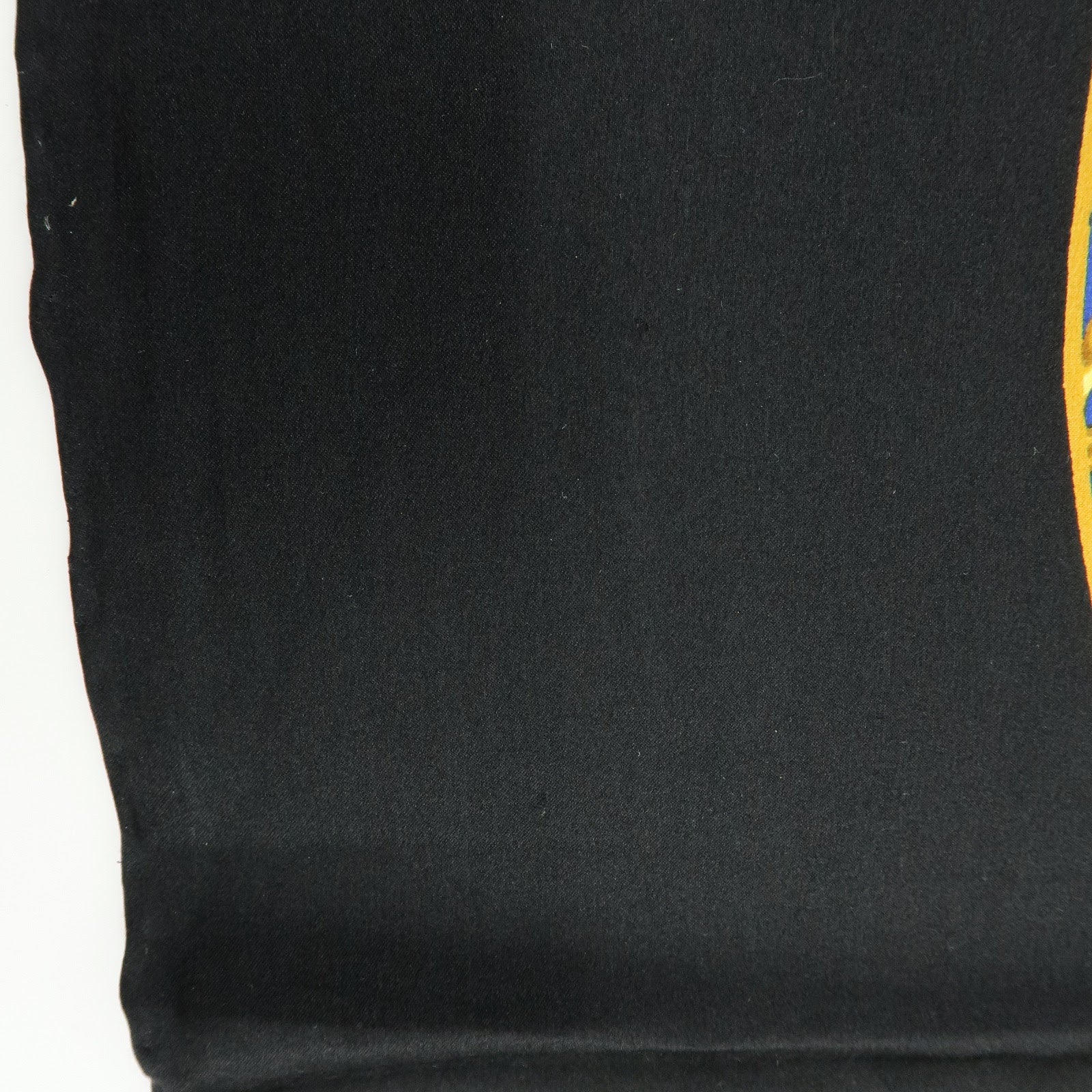 CHANEL COCO Mark Jewelry Motif Silk 100% Scarf Black Multicolor