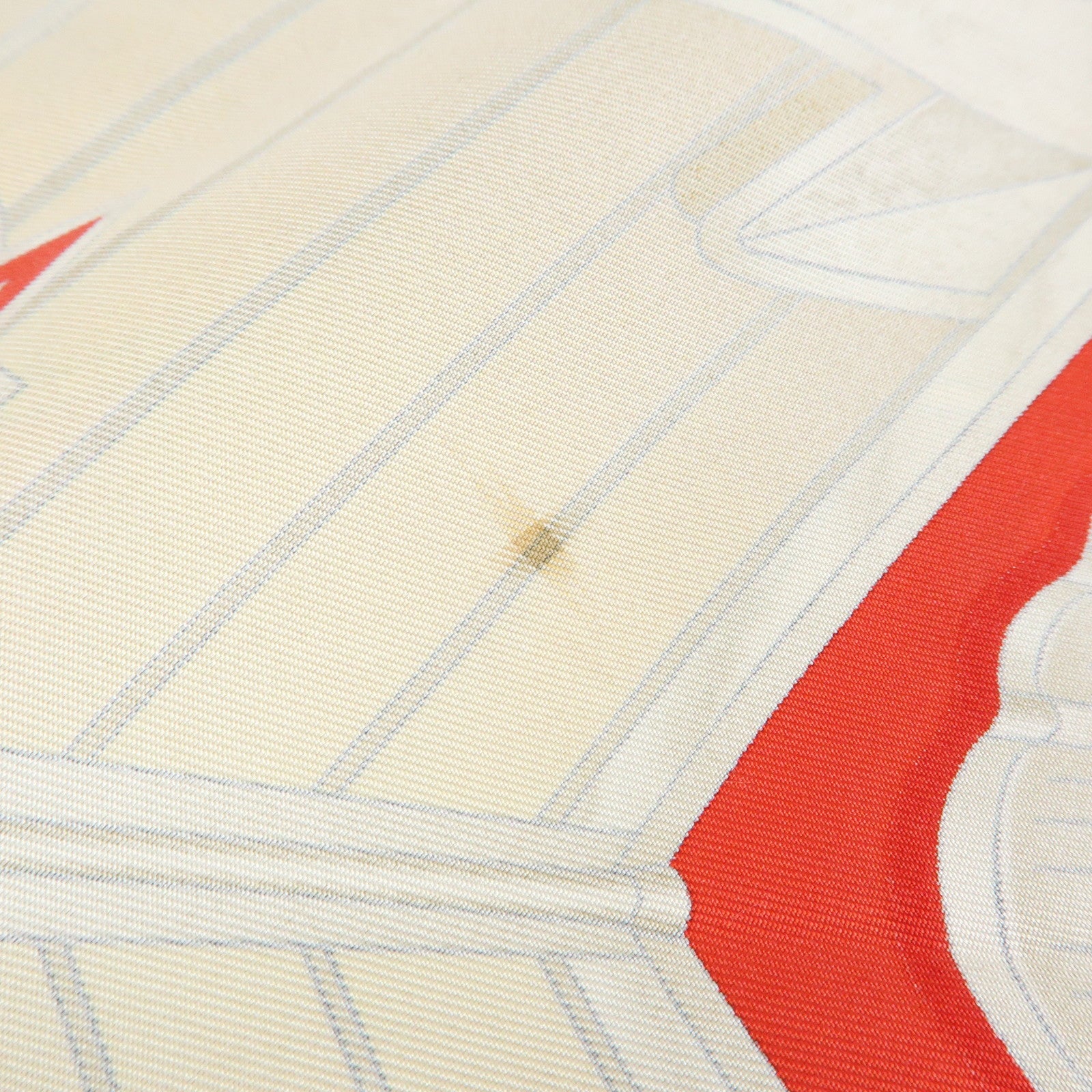 HERMES Carre 90 Silk 100% Scarf RAILING Red Brown