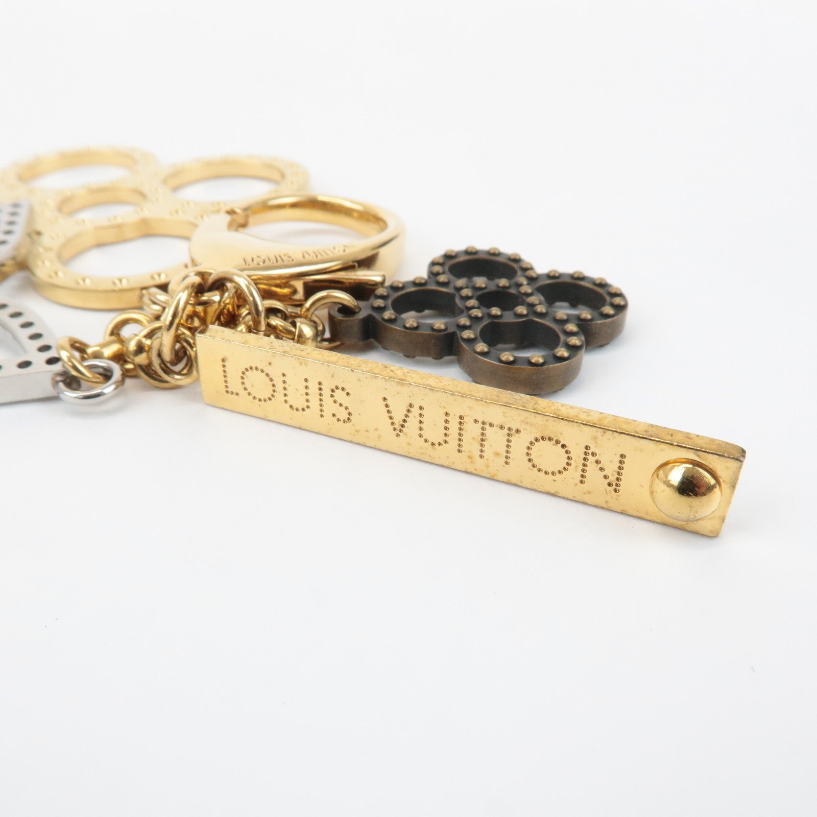 Louis Vuitton Monogram Flower Bijoux Sac Tapage Bag Charm M66350 Used