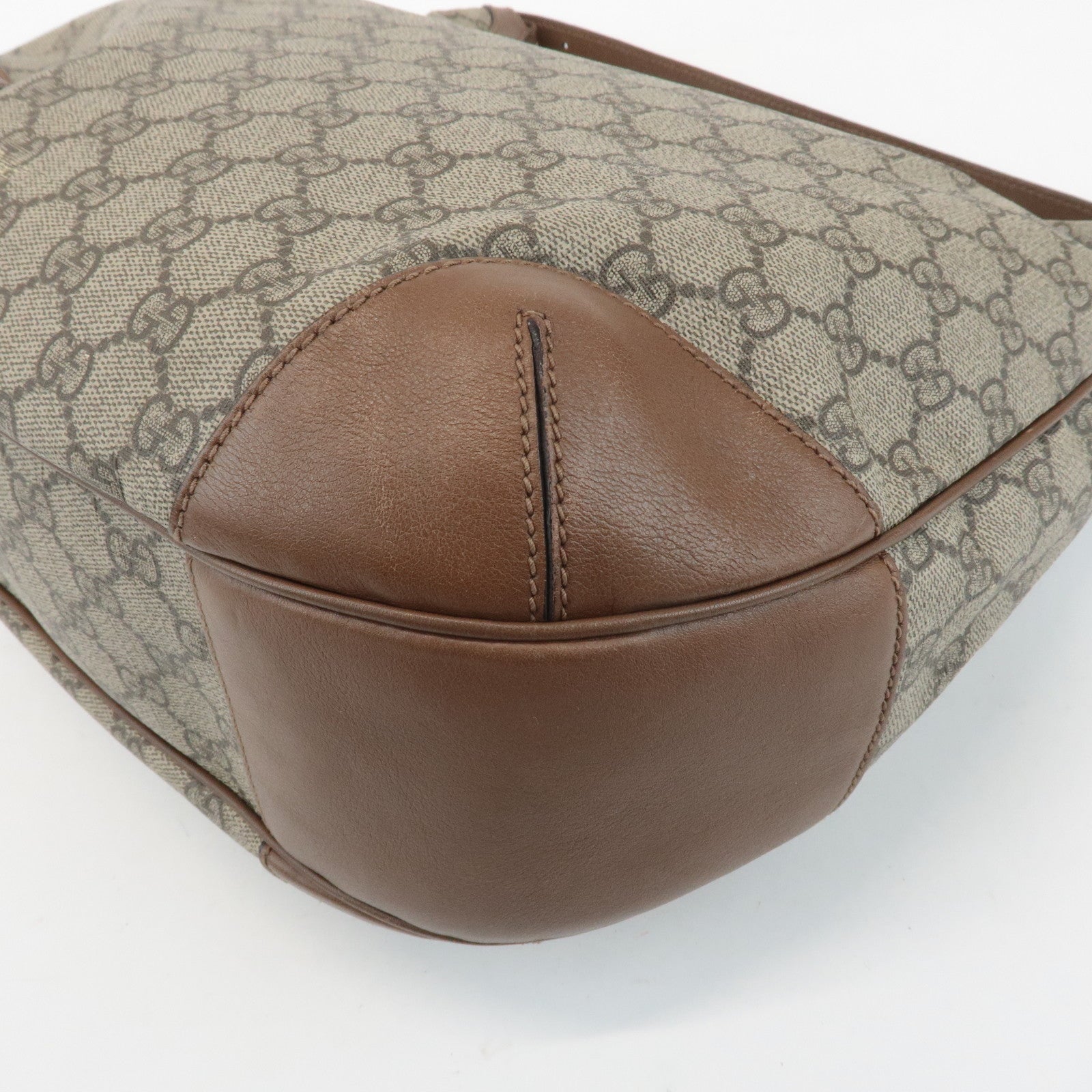 GUCCI GG Supreme Shoulder Bag Hand Bag Beige Brown 309618 Used