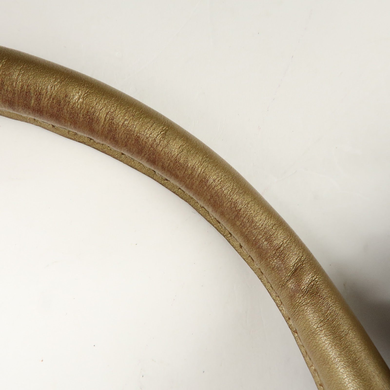 GUCCI Abbey Guccissima Leather Shoulder Bag Hand Bag Gold 190525 Used