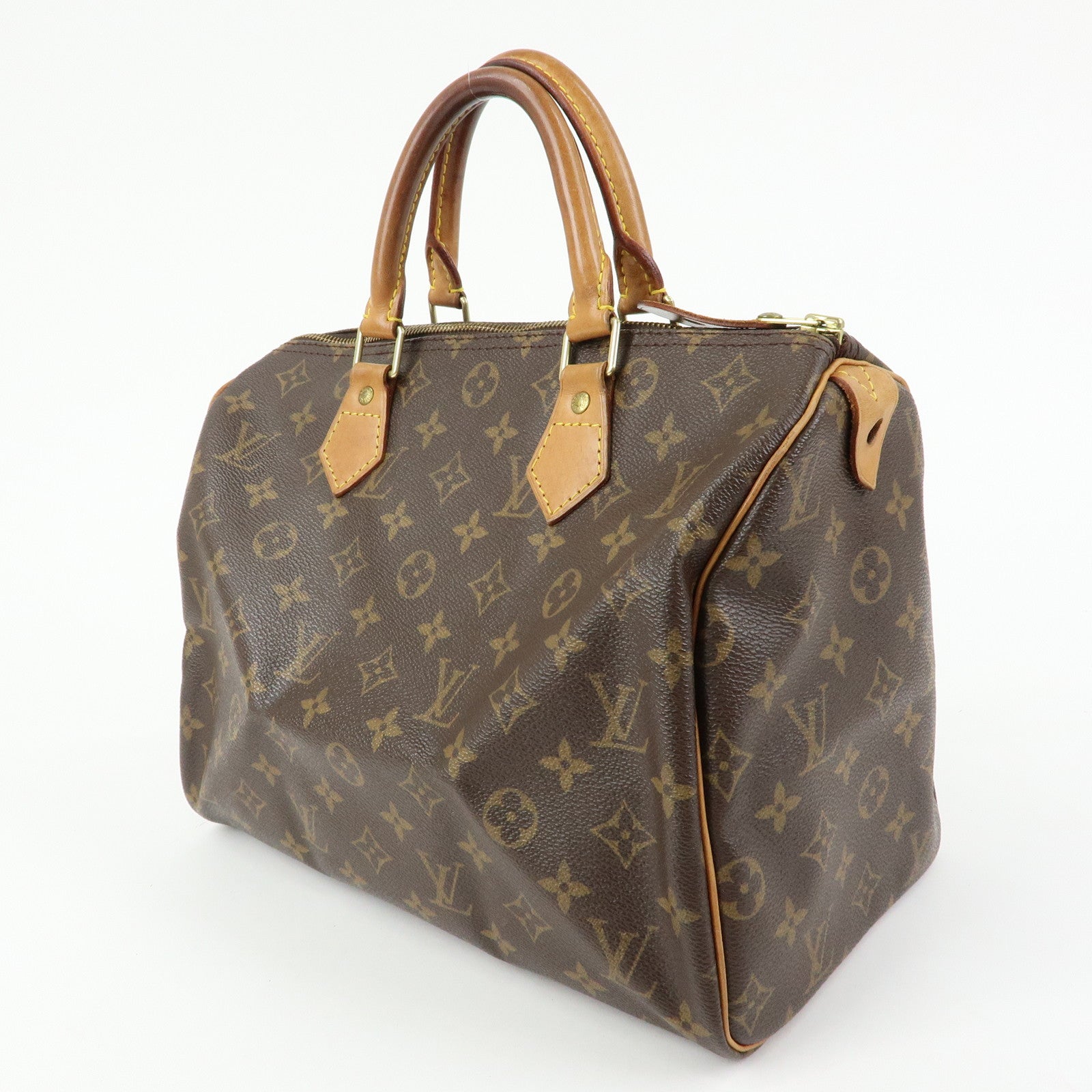Louis Vuitton Monogram Speedy 30 Boston Bag Hand Bag Brown M41526