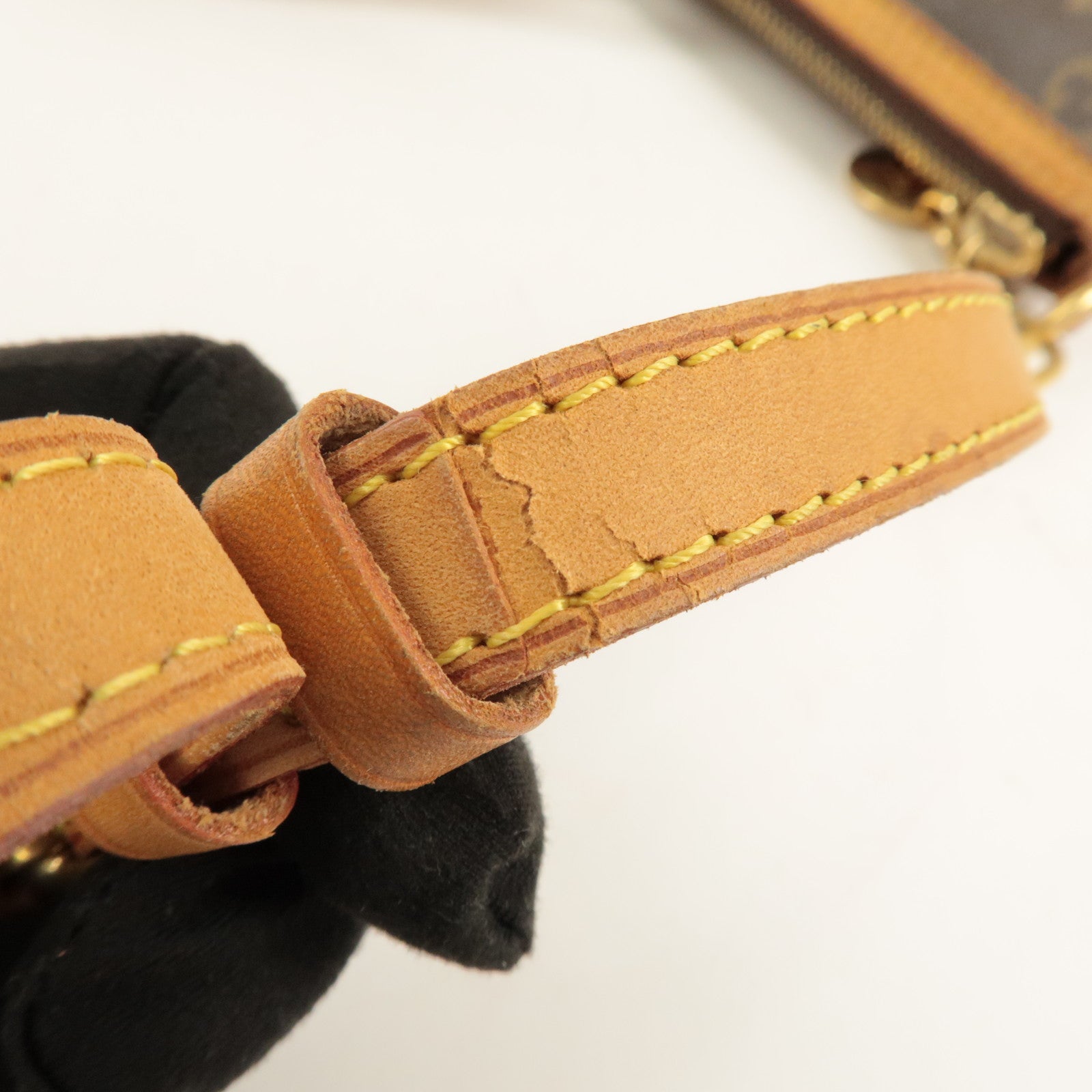 Louis Vuitton Monogram Palermo PM 2Way Hand Bag Brown M40145