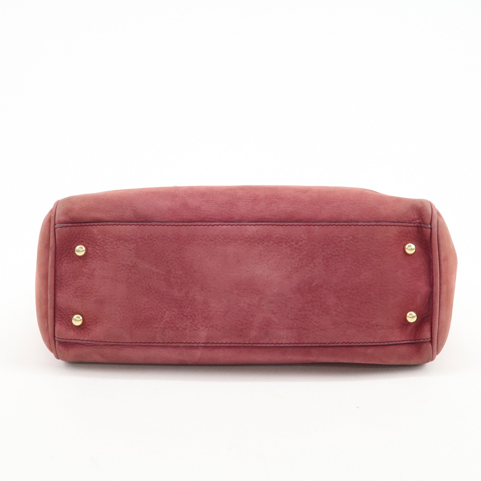 LOEWE Heritage Suede Tote Bag Shoulder Bag Brown