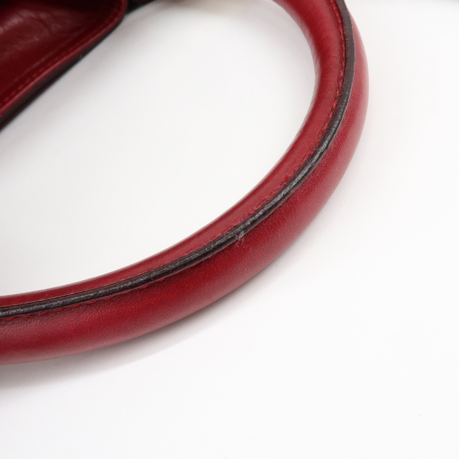 Chloe Victoria Leather 2Way Bag Shoulder Bag Hand Bag Red