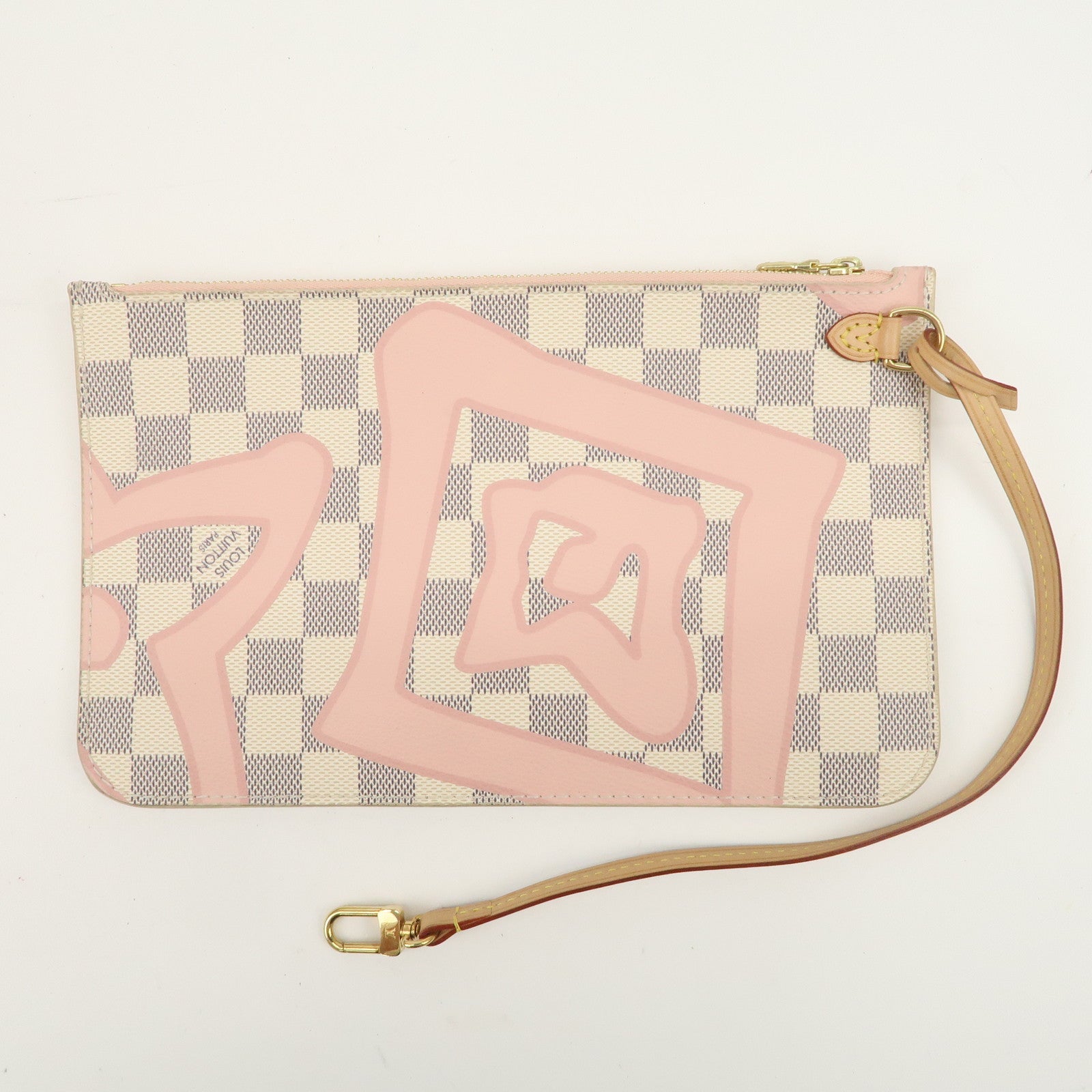 Louis Vuitton Damier Azur Tahiti Neverfull MM Bag & Pouch N41050