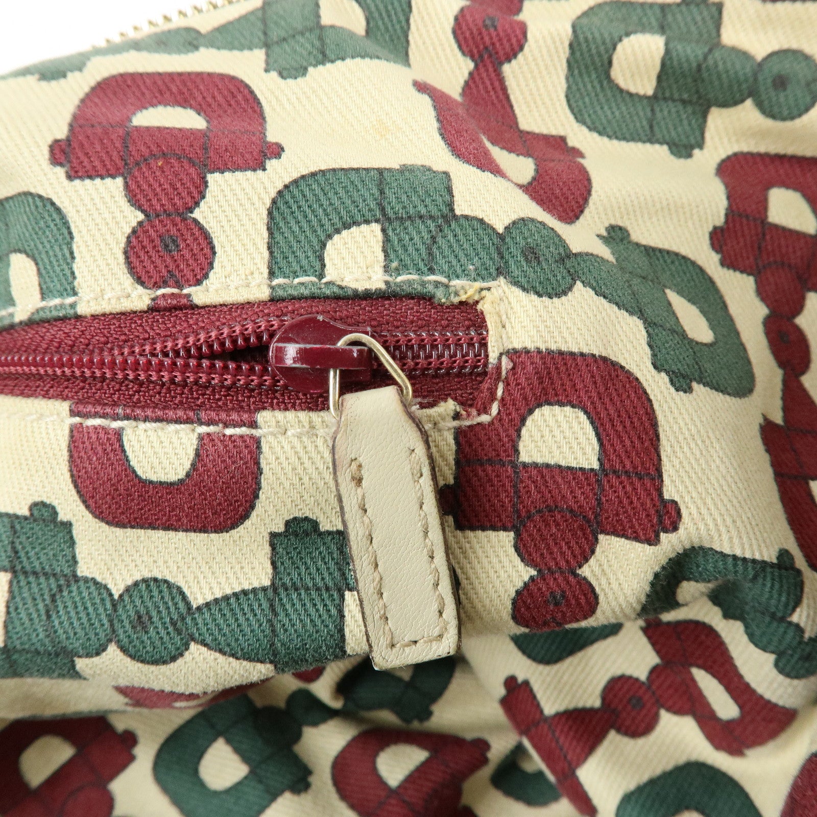 GUCCI Abbey GG Canvas Tote Bag Shoulder Bag White 141470