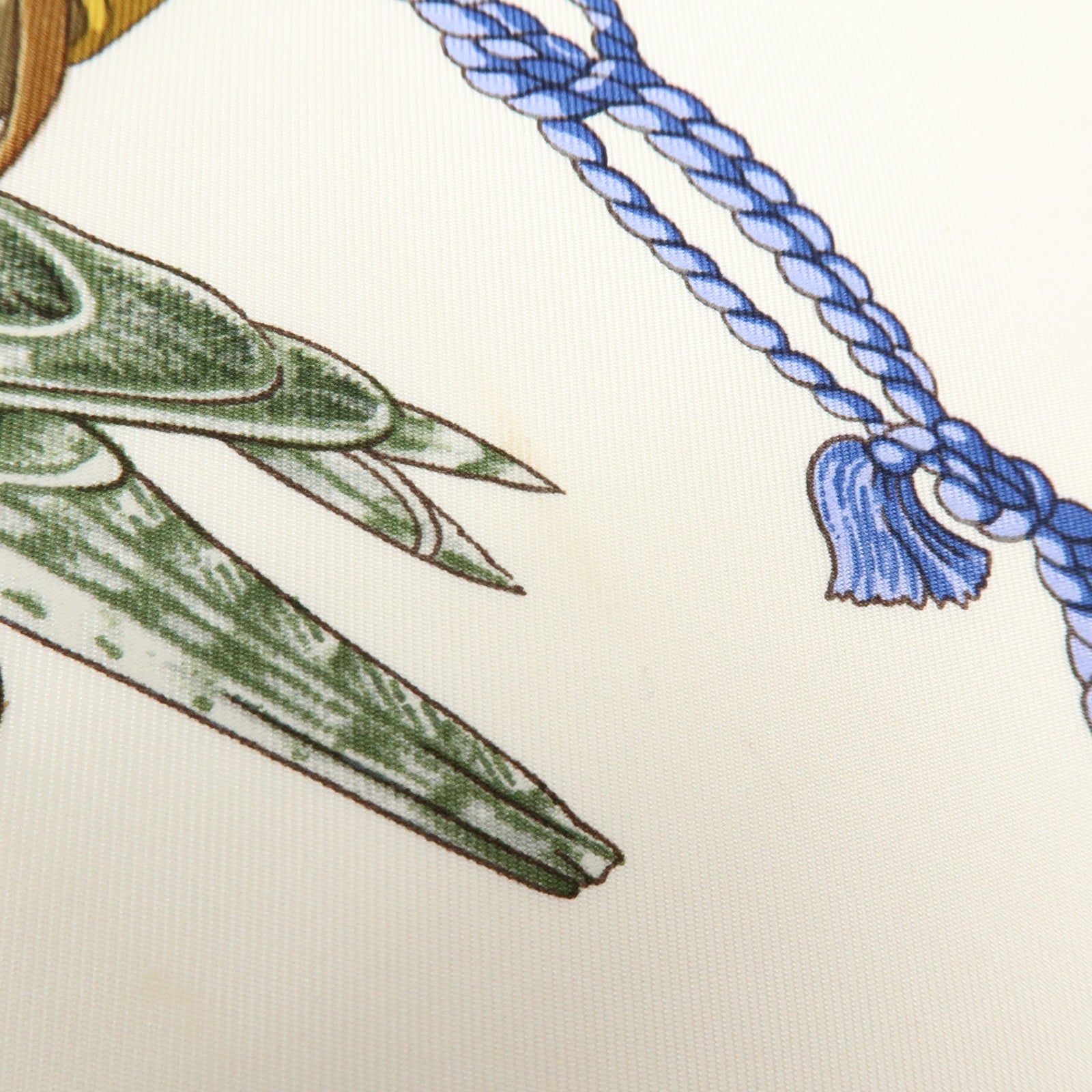 HERMES Carre 90 Silk 100% Scarf LES OISEAUX DU ROY Bird Print Navy