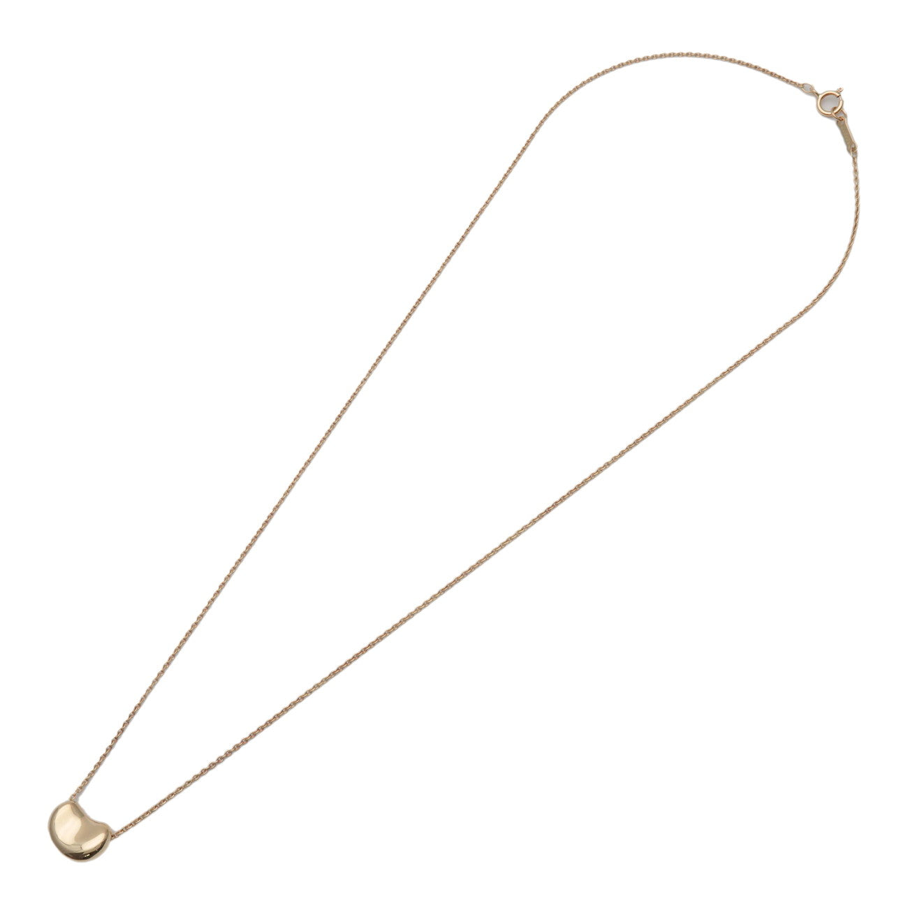 Tiffany & Co Bean Necklace Small K18 750YG Yellow Gold