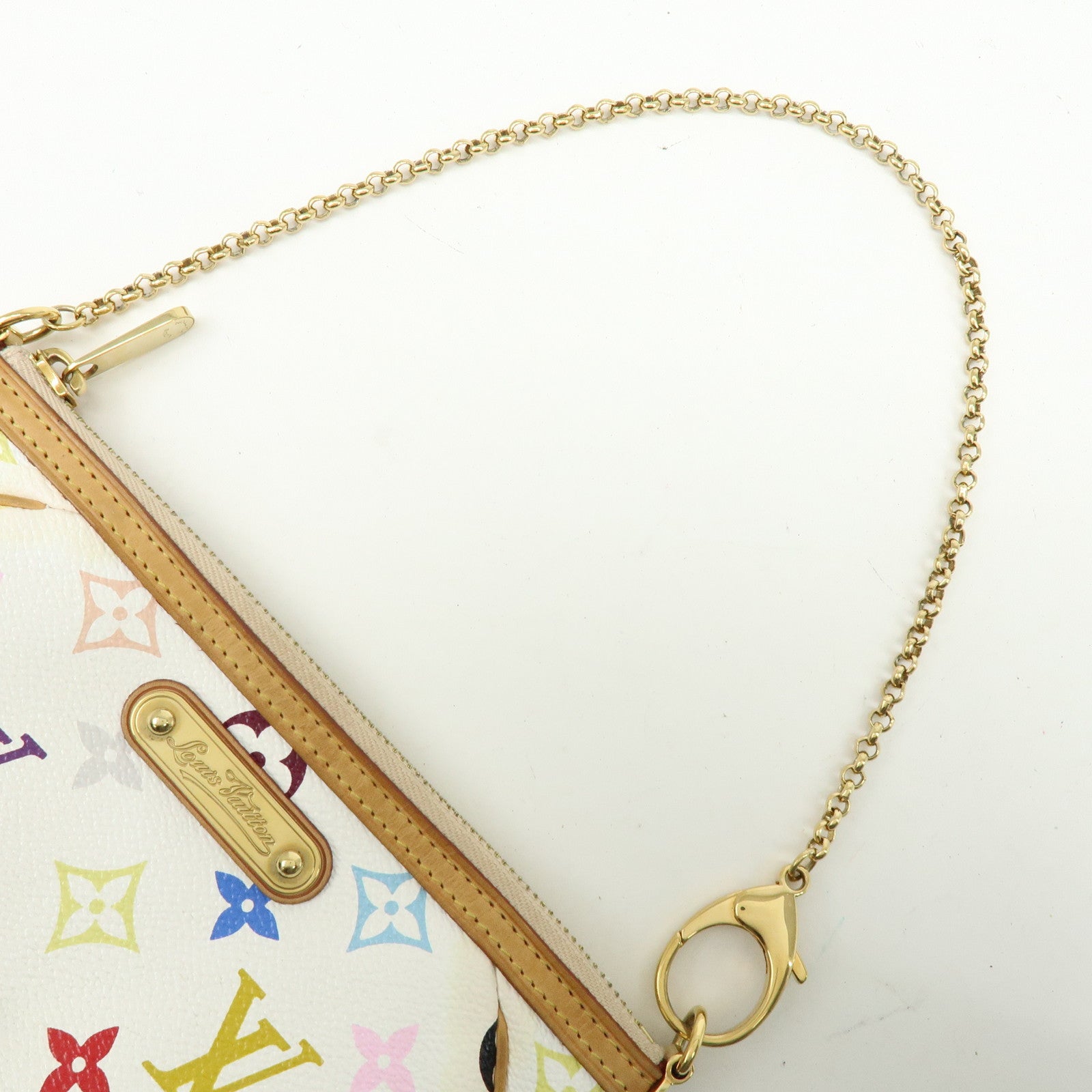 Louis Vuitton Monogram Multicolor Pochette Milla MM Blanc M60096