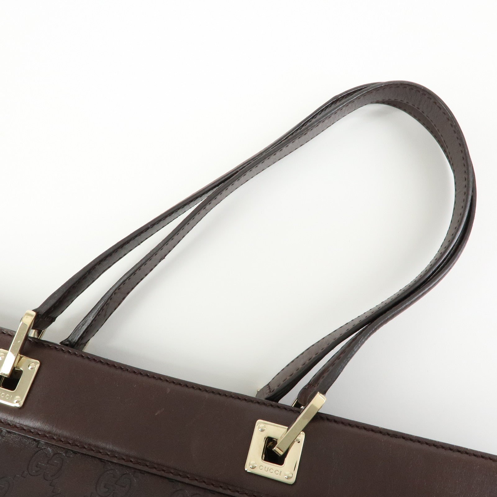GUCCI  Guccissima Leather Tote Bag Shoulder Bag Dark Brown 145993