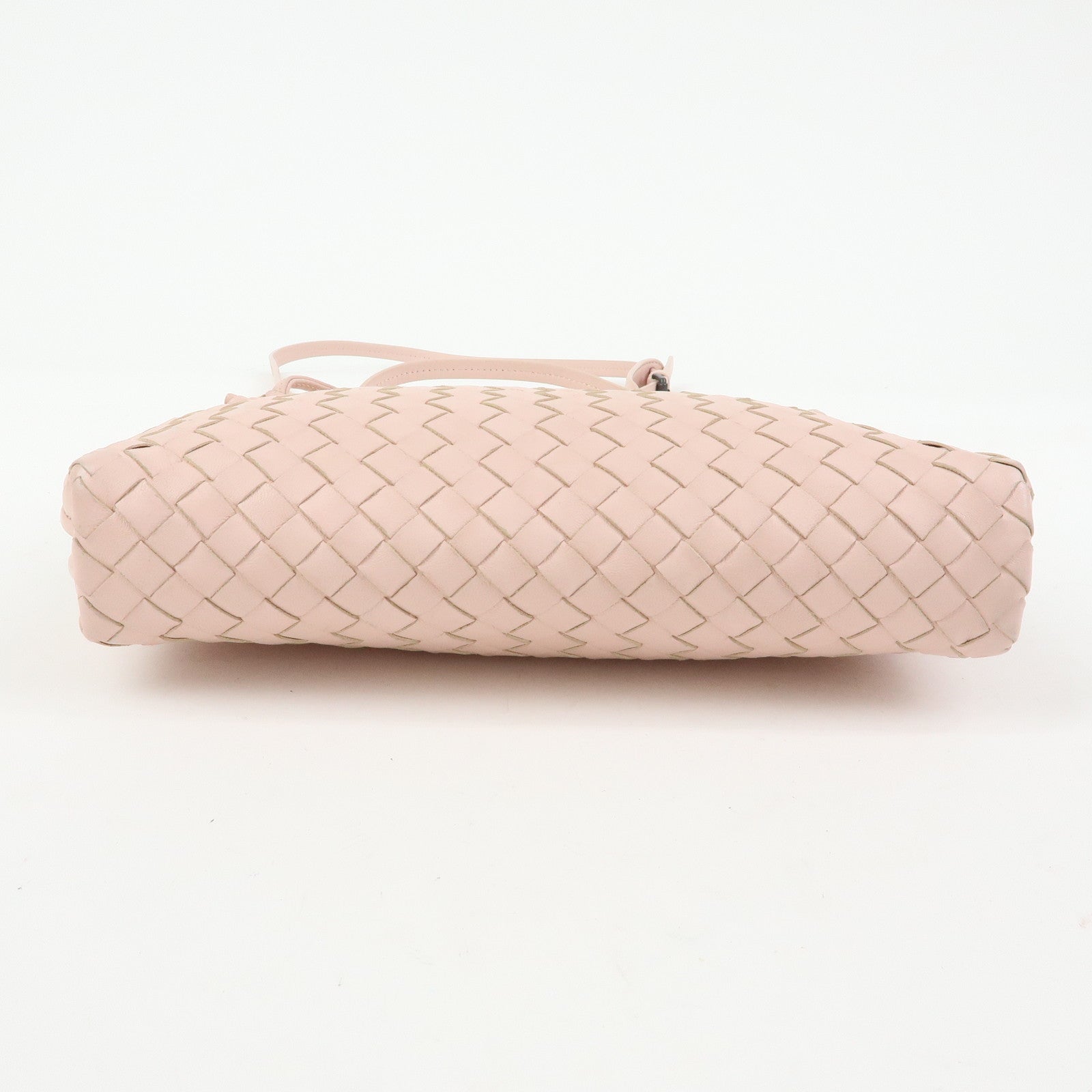 BOTTEGA VENETA Intrecciato Leather Shoulder Bag Pink 245354