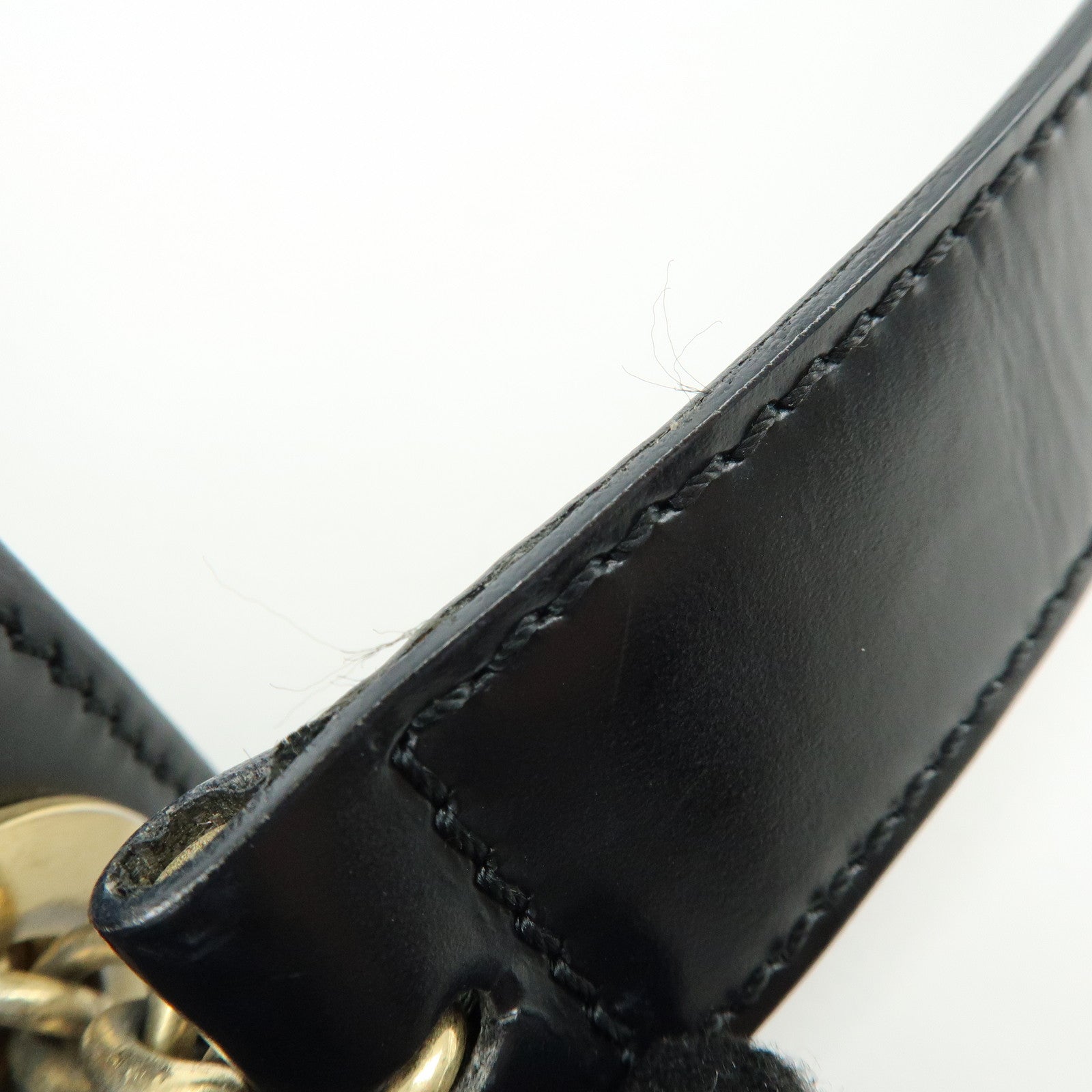 CELINE Macadam PVC Canvas Leather Shoulder Crossbody Bag Black