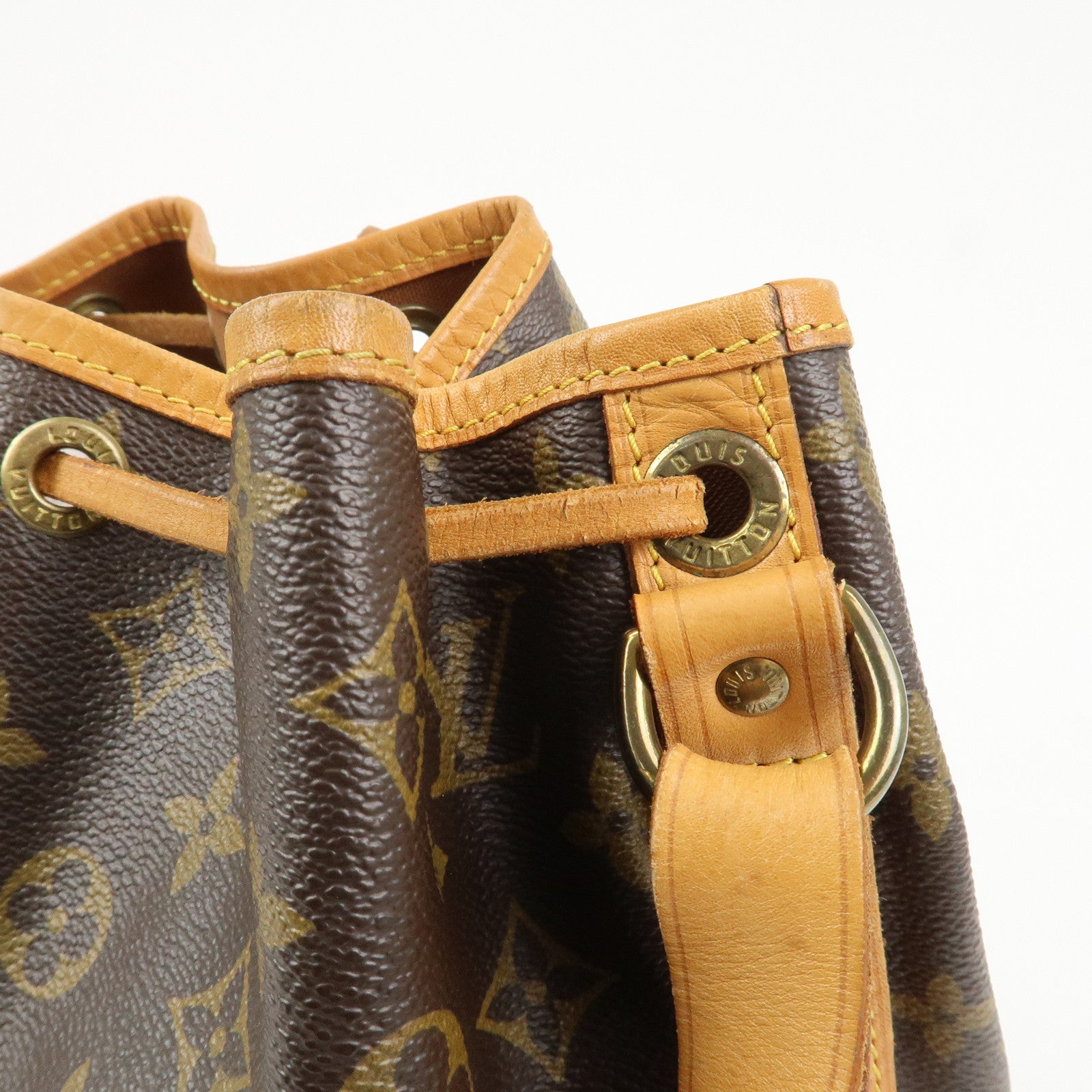 Louis Vuitton Monogram Petit Noe Shoulder Bag Brown M42226