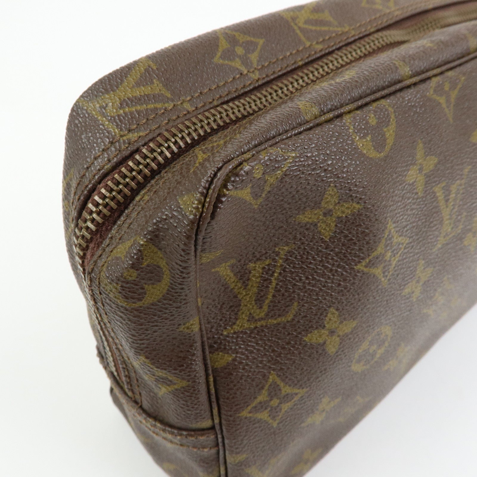 Louis Vuitton Monogram Trousse Toilette 28 Pouch Brown M47522
