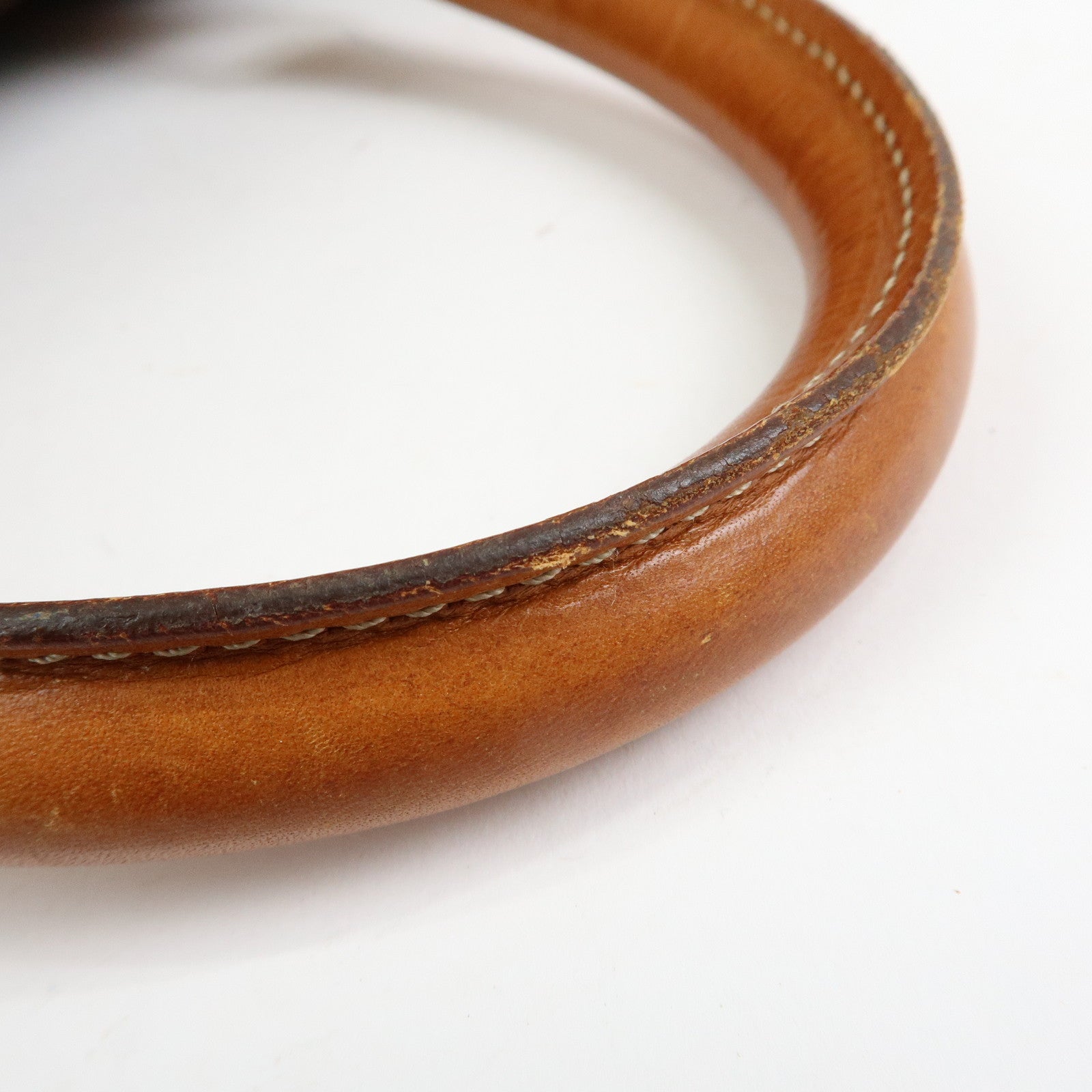 CELINE Macadam PVC Leather Boston Bag Hand Bag Brown