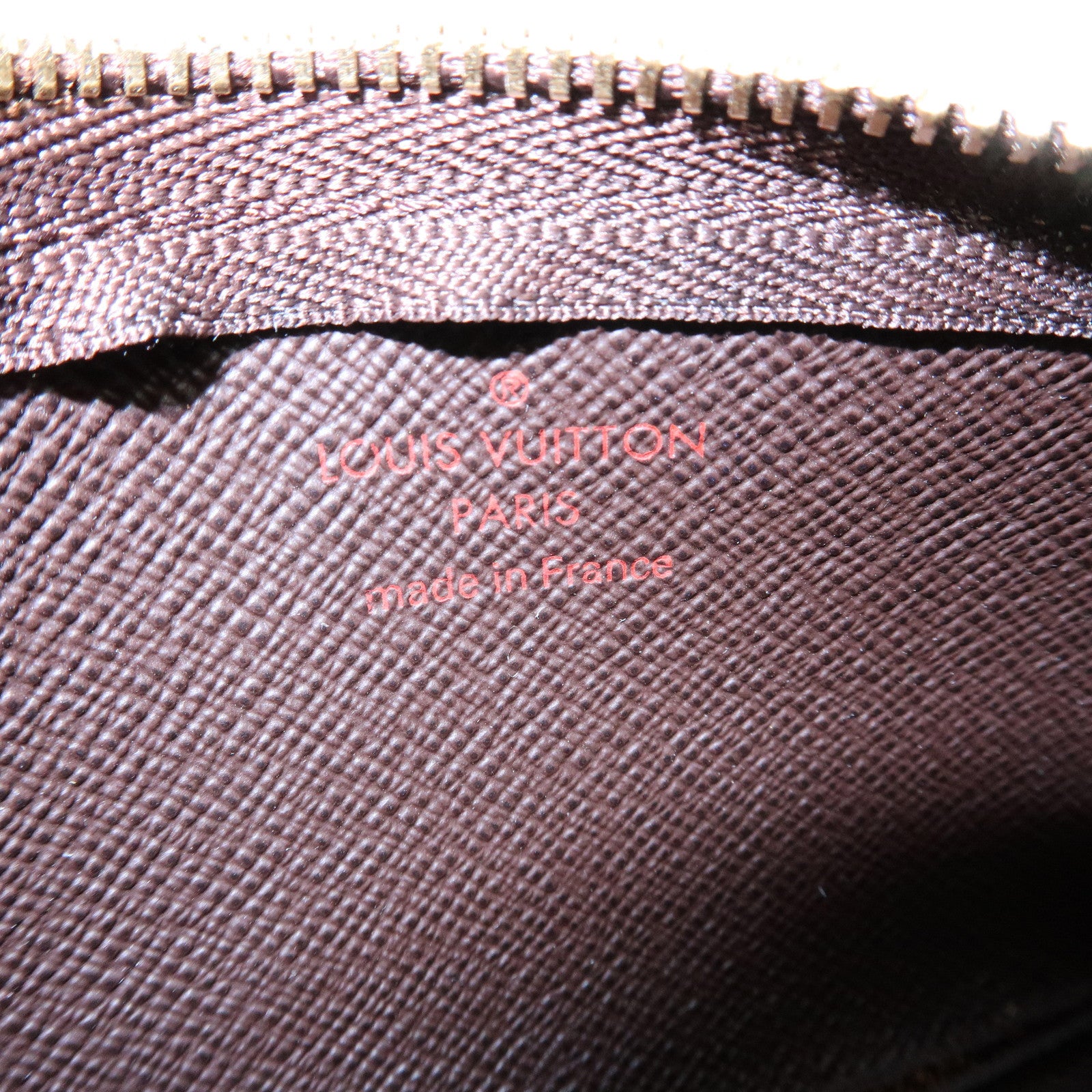Louis Vuitton Damier Canvas Pochette Cles Damier Ebene N62658