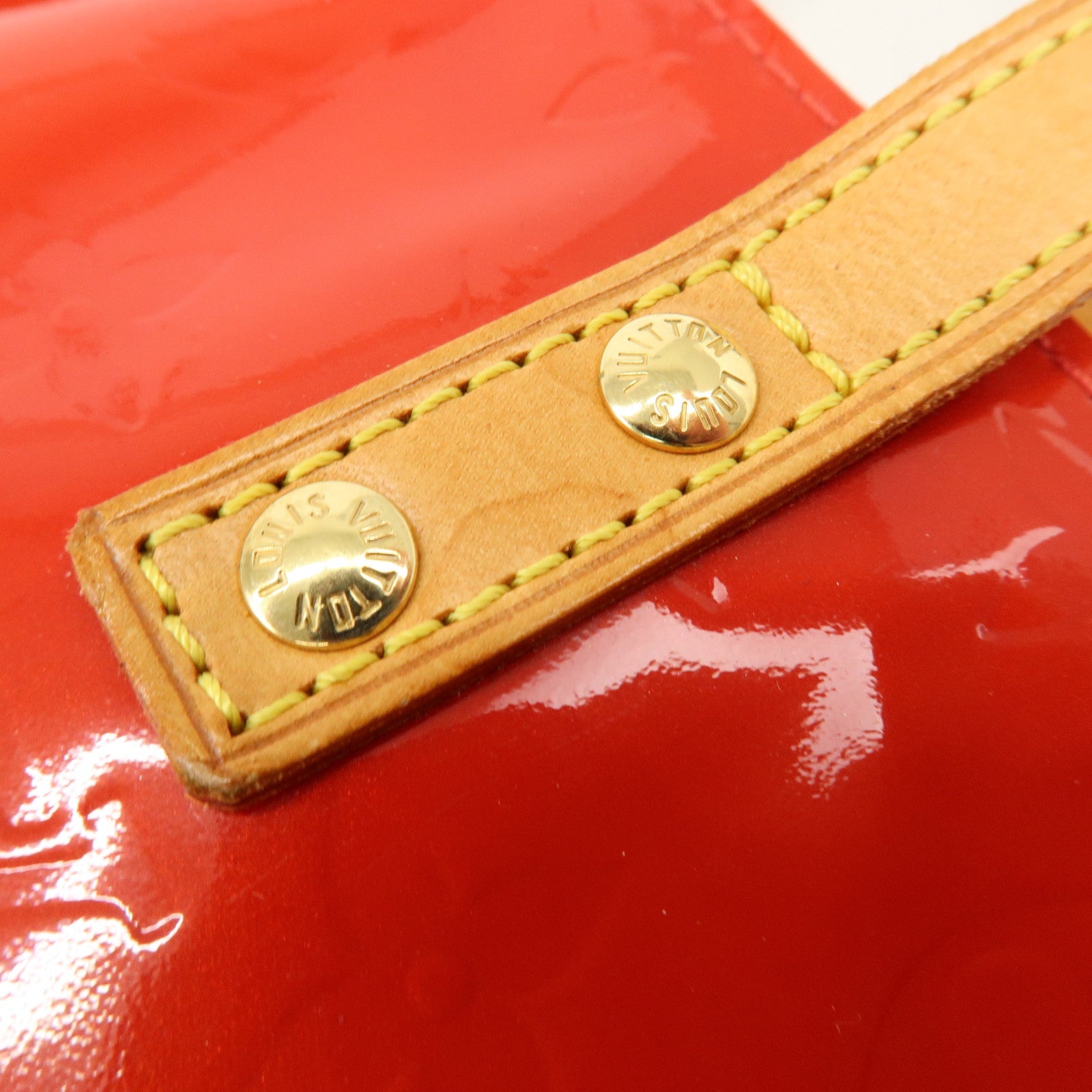 Louis Vuitton Monogram Vernis Lead PM Hand Bag Pomme d'Amour M91990