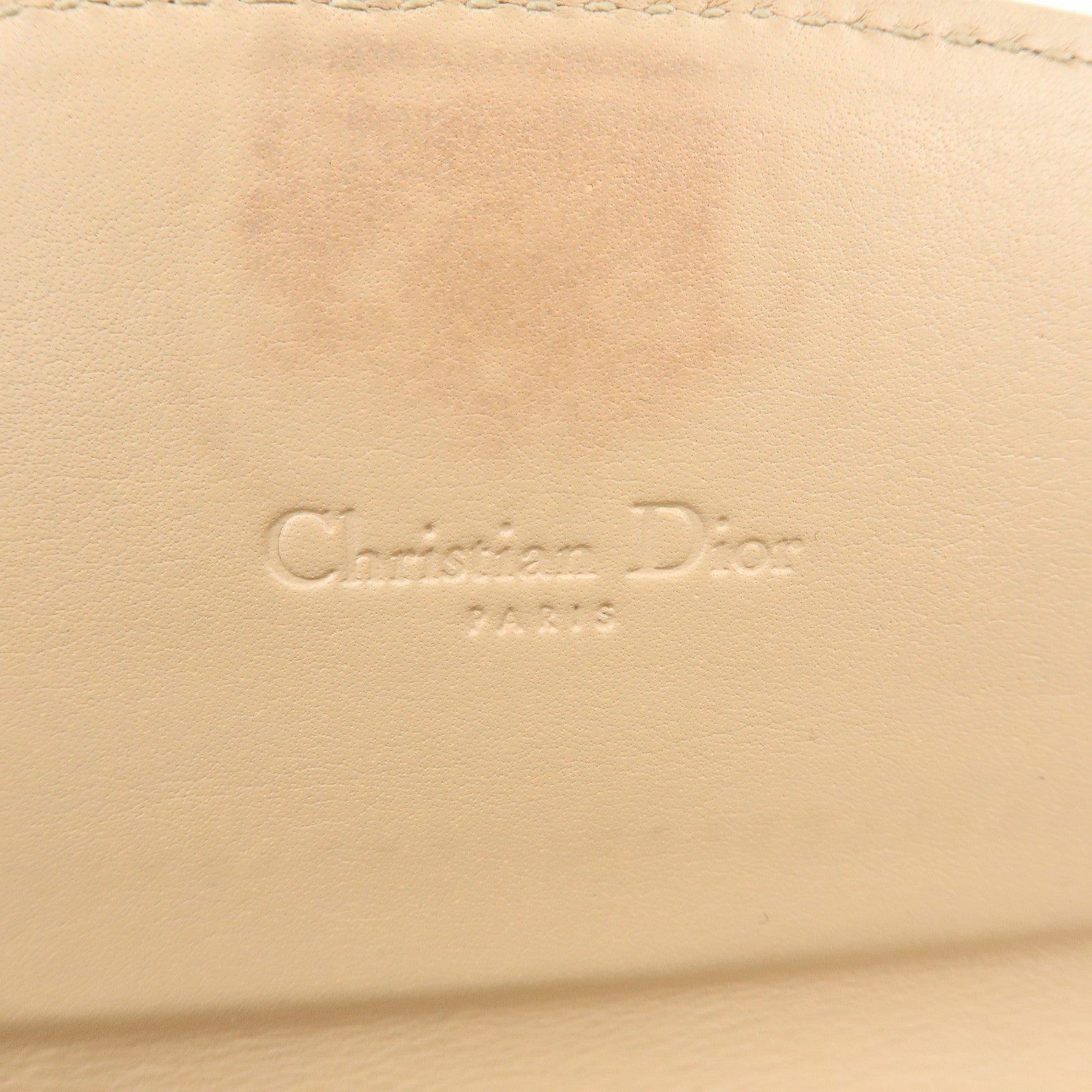 Christian Dior Trotter Romantic PVC Leather Long Flap Wallet Brown