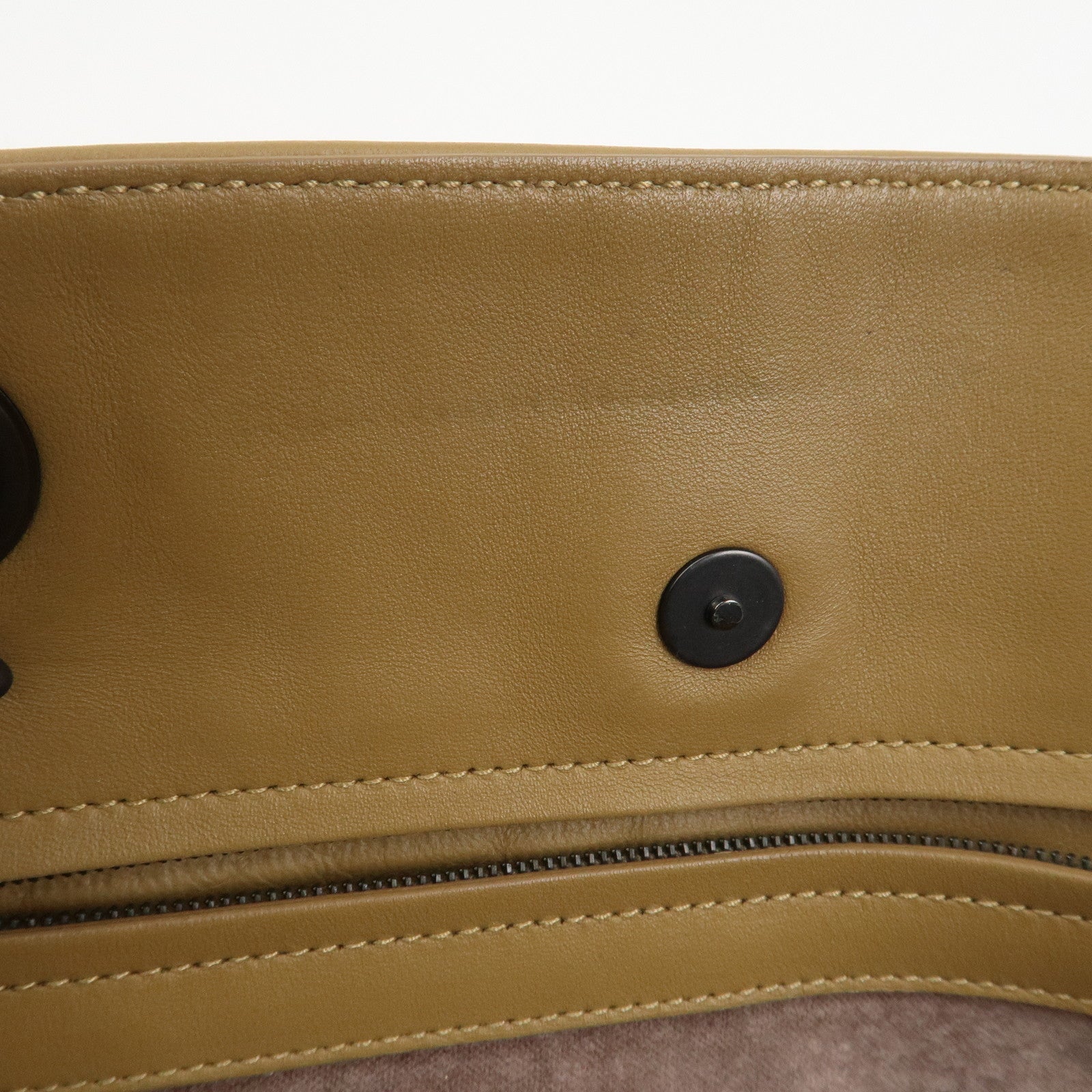 BOTTEGA VENETA Intrecciato Nappa Leather Shoulder Tote Bag Brown